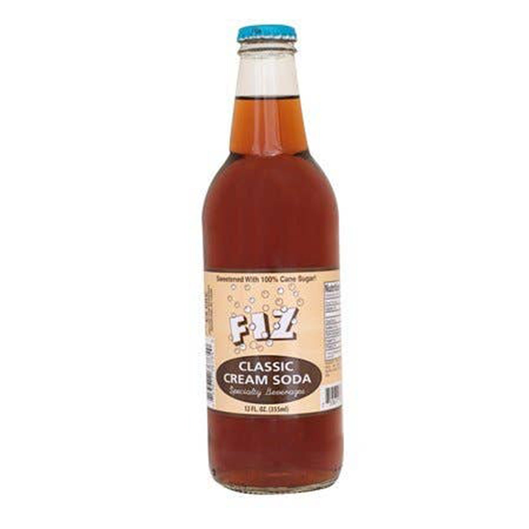 Fiz Classic Cream Soda, 12oz Glass Bottle 12ct