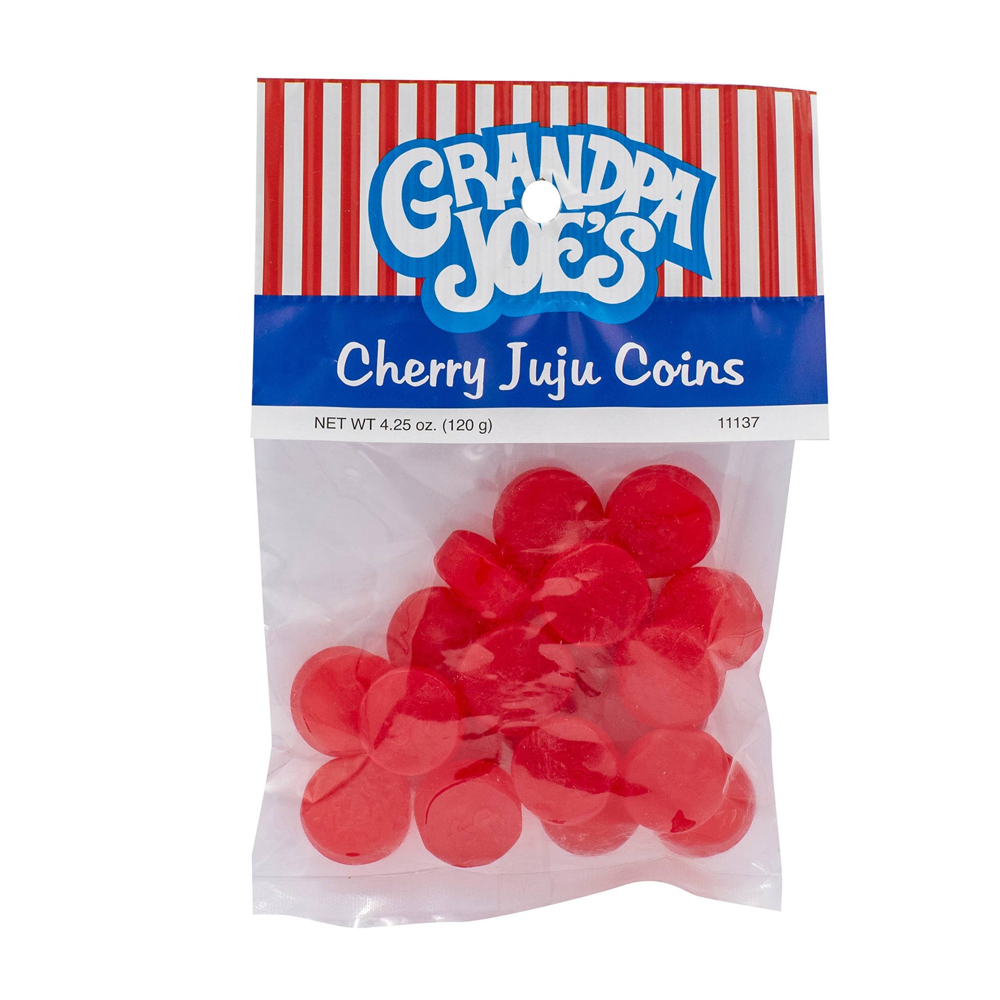 Grandpa Joe's Peg Bags, Cherry JuJu Coins, 4.24oz, 12 Ct