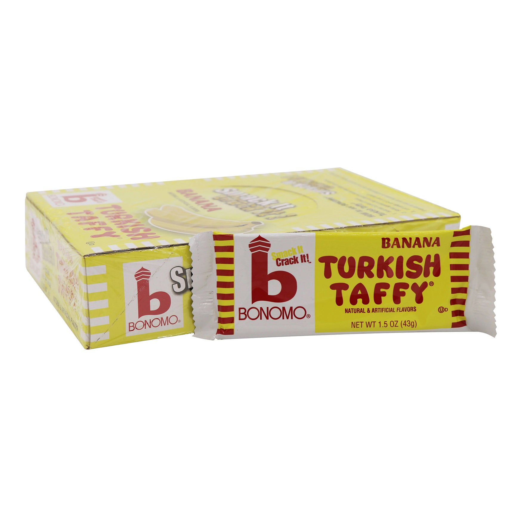 Bonomo Turkish Taffy Banana, 1.5oz, 24ct Case