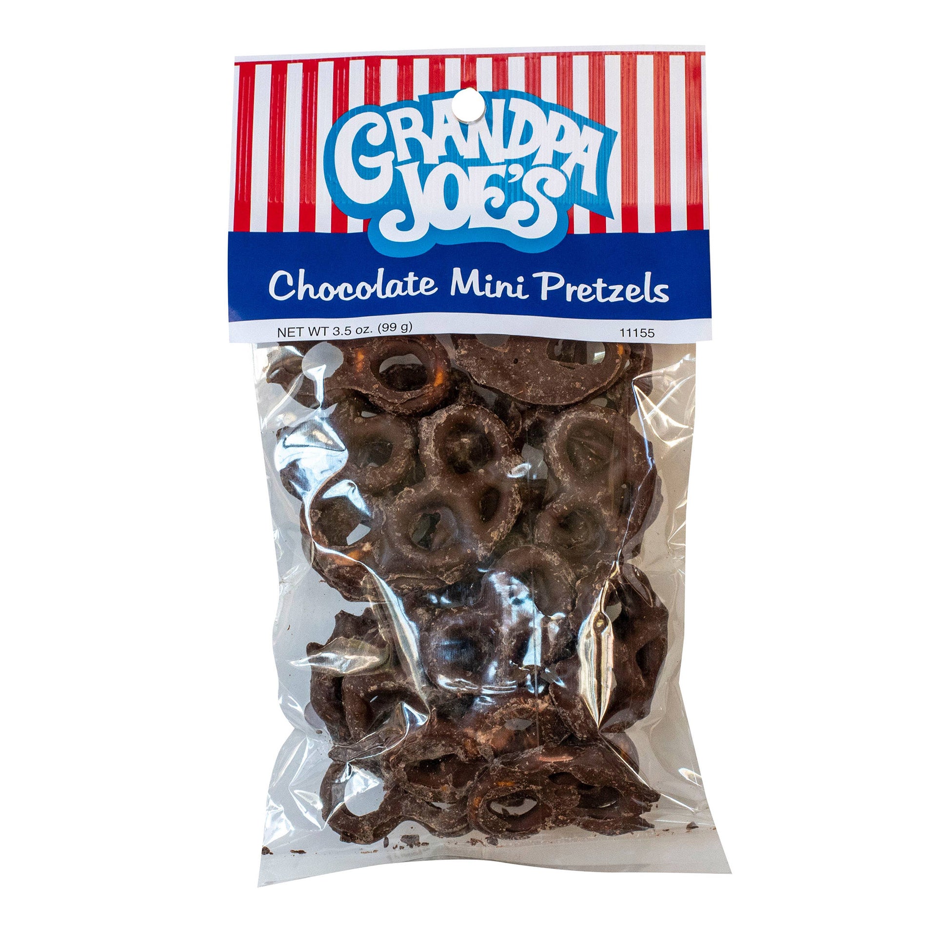 Grandpa Joe's Peg Bags, Choc Covered Mini Pretzel ,12 Ct