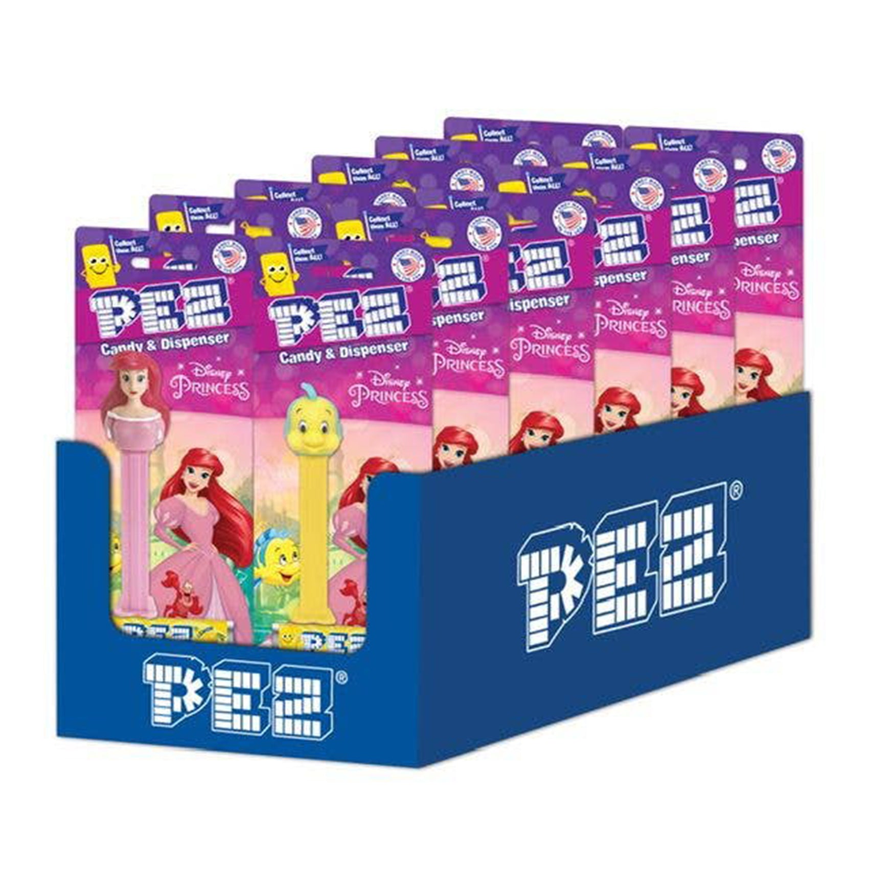 Pez Blister Card - Little Mermaid Candy & Dispenser