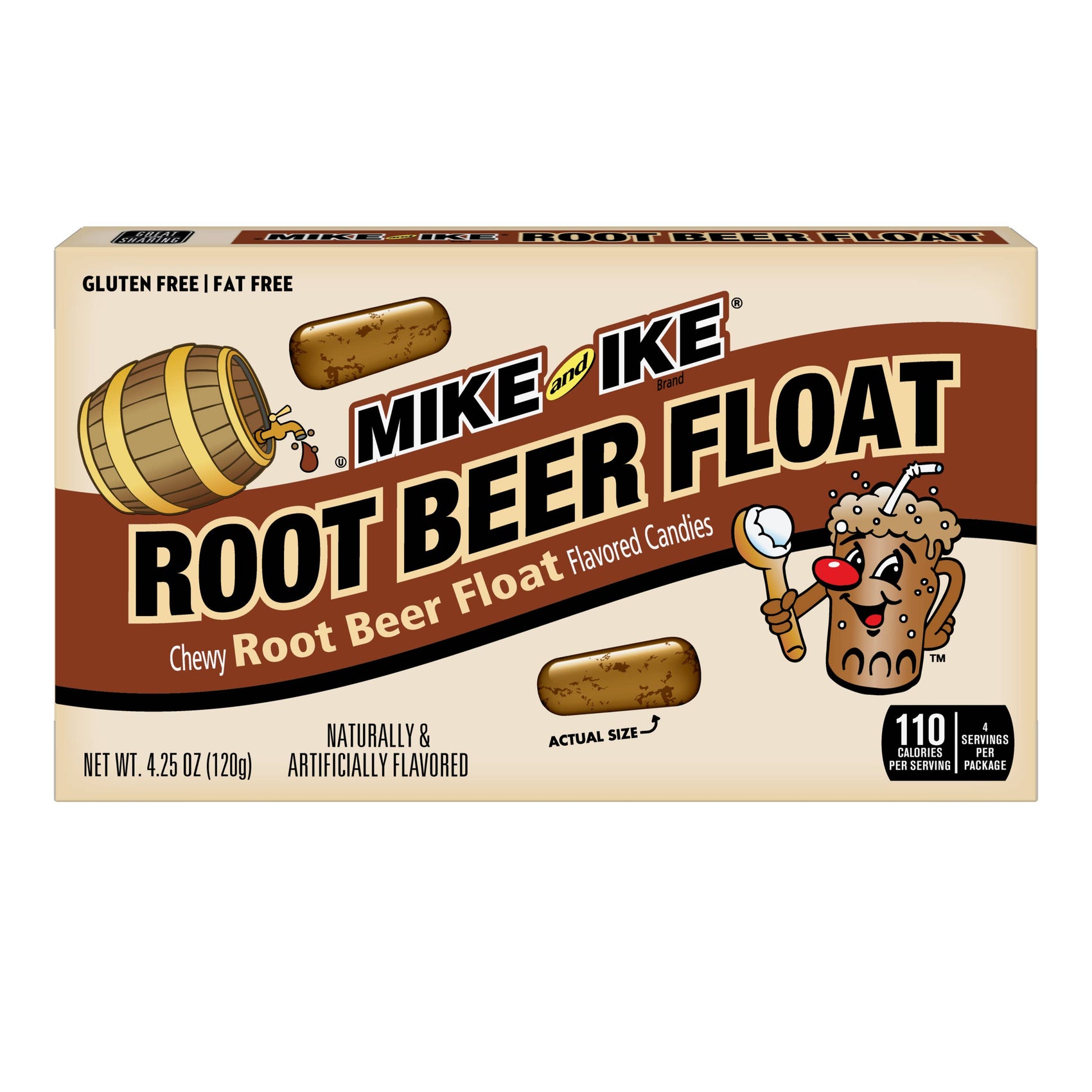 Mike & Ike Root Beer Float Theater Box, 4.25oz, 12ct