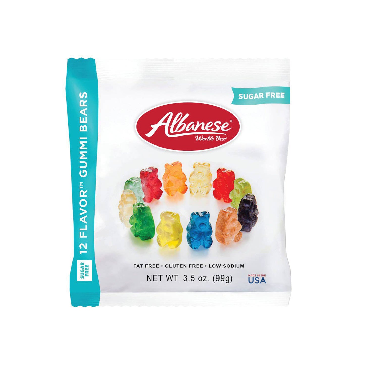 Sugar Free Albanese Gummy Bears, 3.5oz, 12ct Case