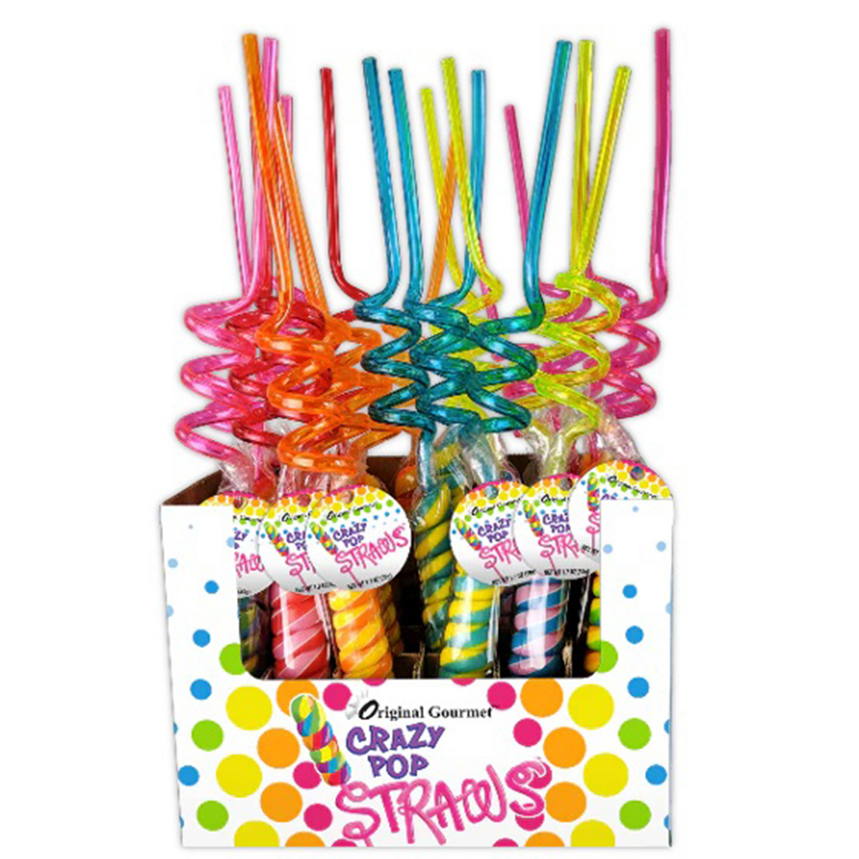 Crazy Pop Straws, 1.4oz, 20ct Case
