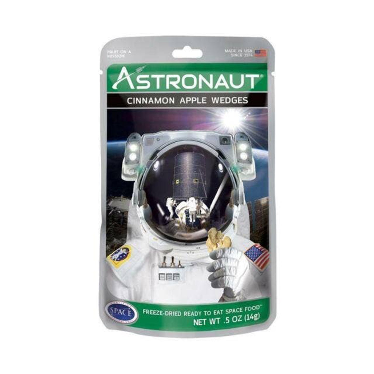 Astronaut Freeze Dried Fruit, Cinn Apple Wedge, 0.5oz, 12ct 