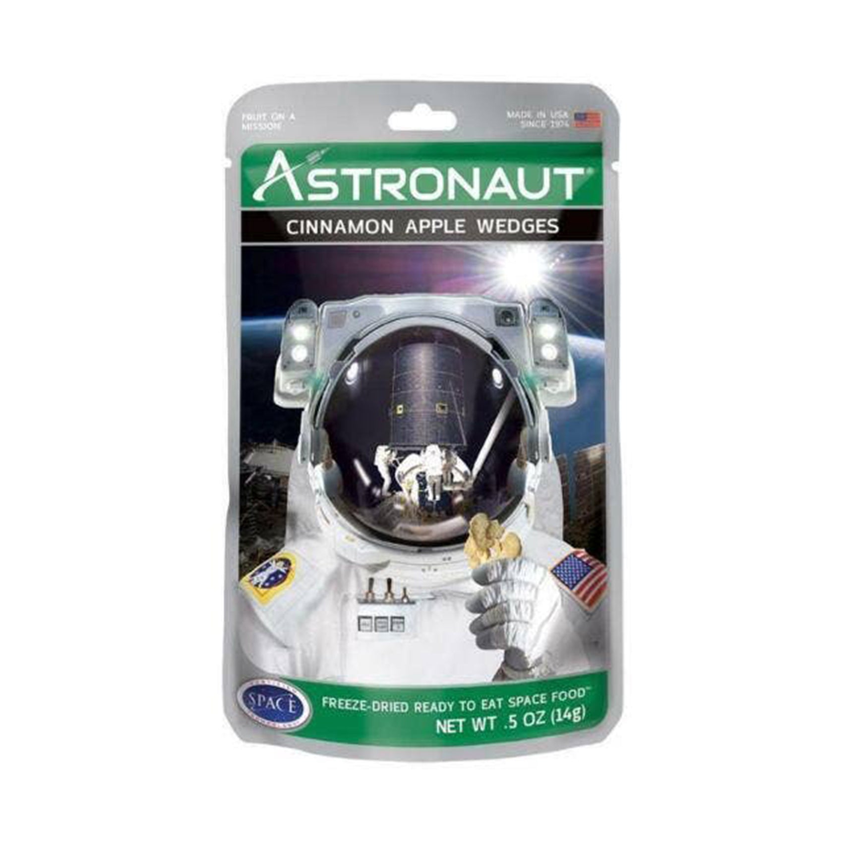 Astronaut Freeze Dried Fruit, Cinn Apple Wedge, 0.5oz, 12ct 