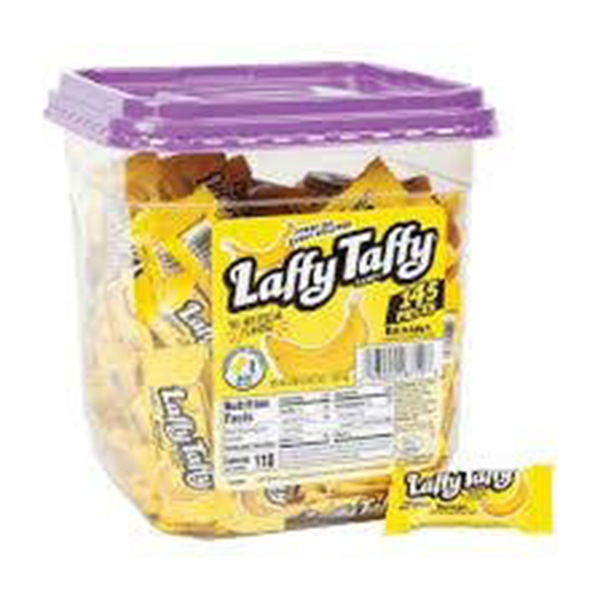 Laffy Taffy Banana Mini Bars, 145ct Tub