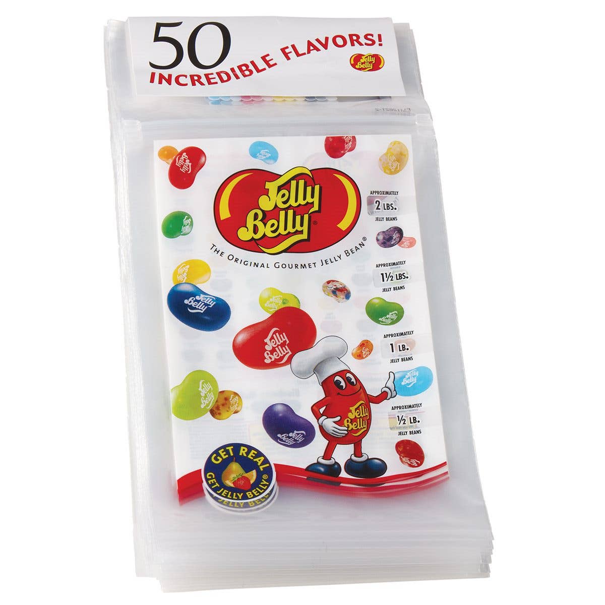 Jelly Belly Empty Zip Bags, 125ct Jelly Belly Bags