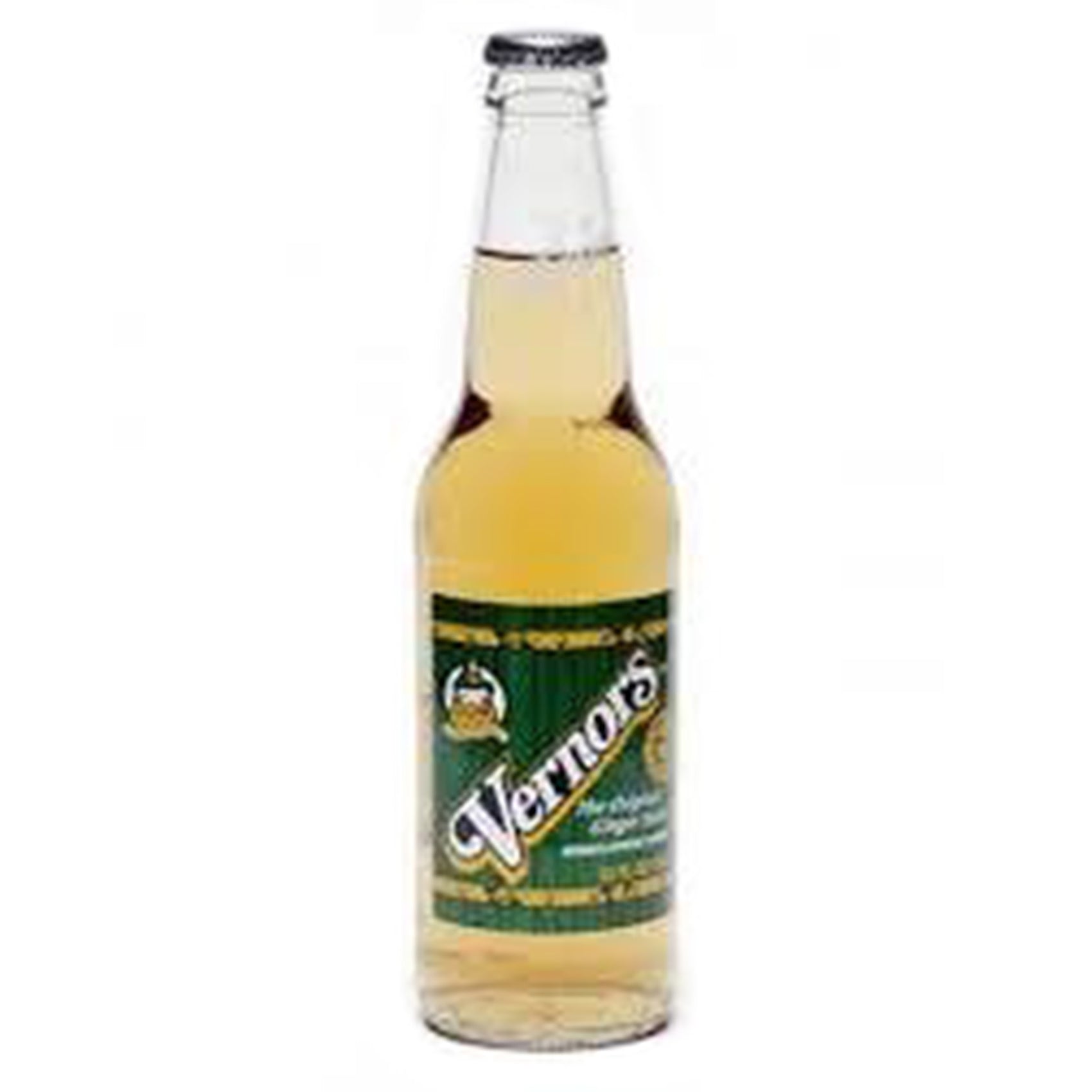 Vernors Ginger Ale Soda, 12oz Glass Bottle 12ct