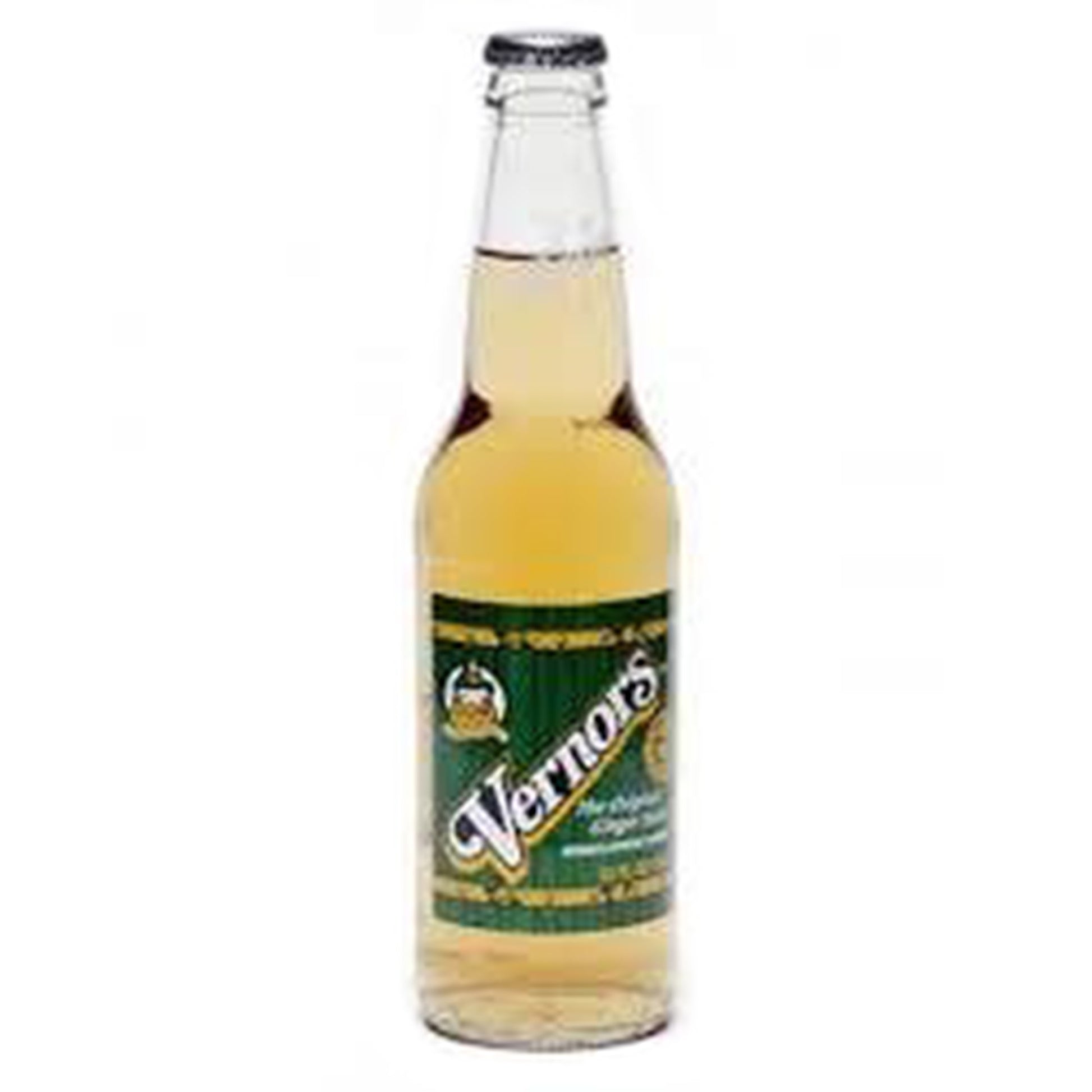 Vernors Ginger Ale Soda, 12oz Glass Bottle 12ct