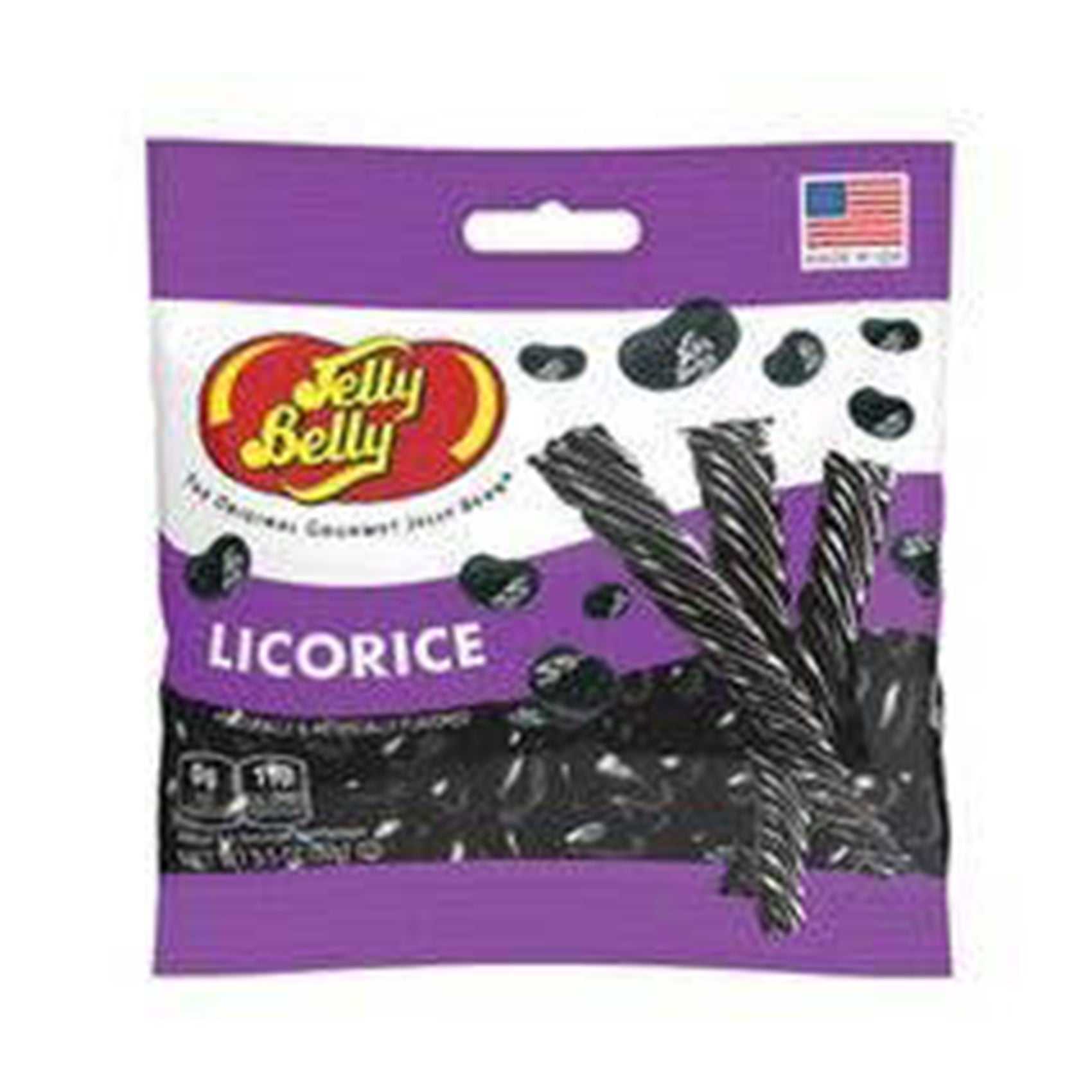 Jelly Belly Licorice Jelly Beans Peg Bags, 12ct