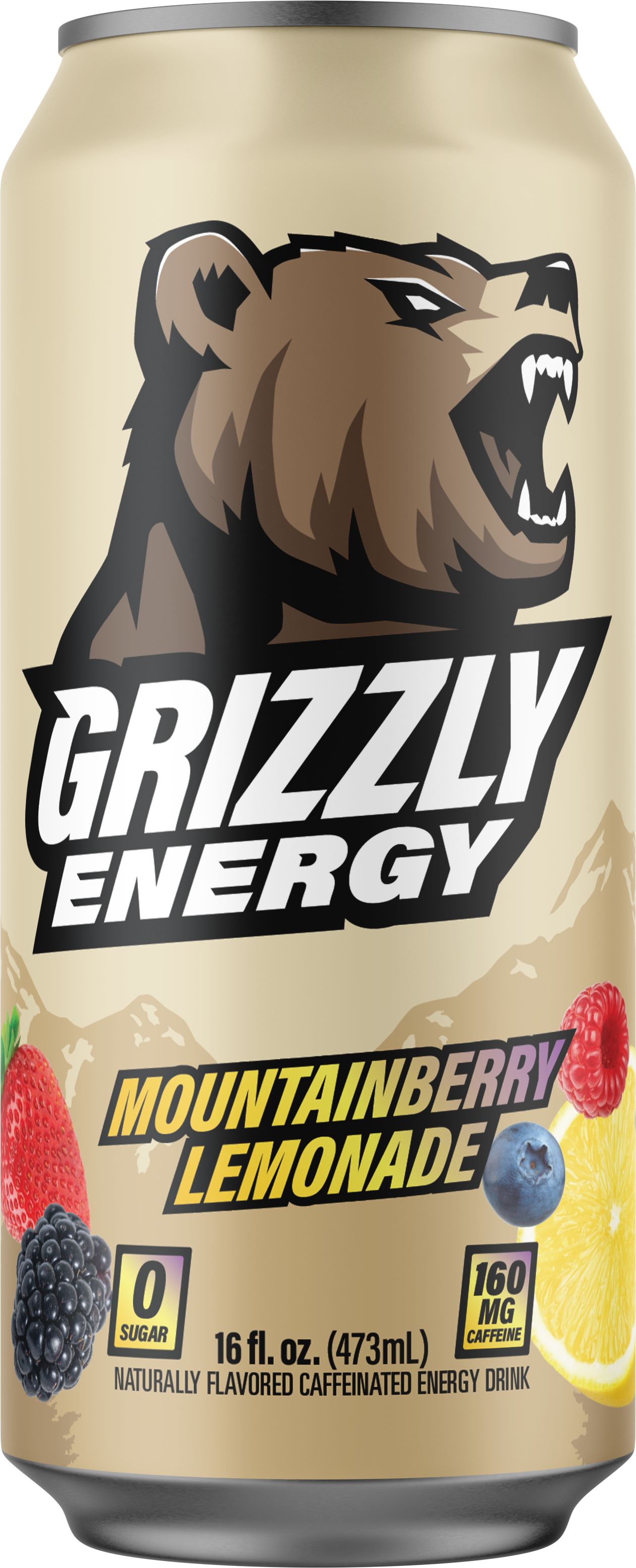 Grizzly Energy Mountainberry Lemonade 16 fl oz, 12ct