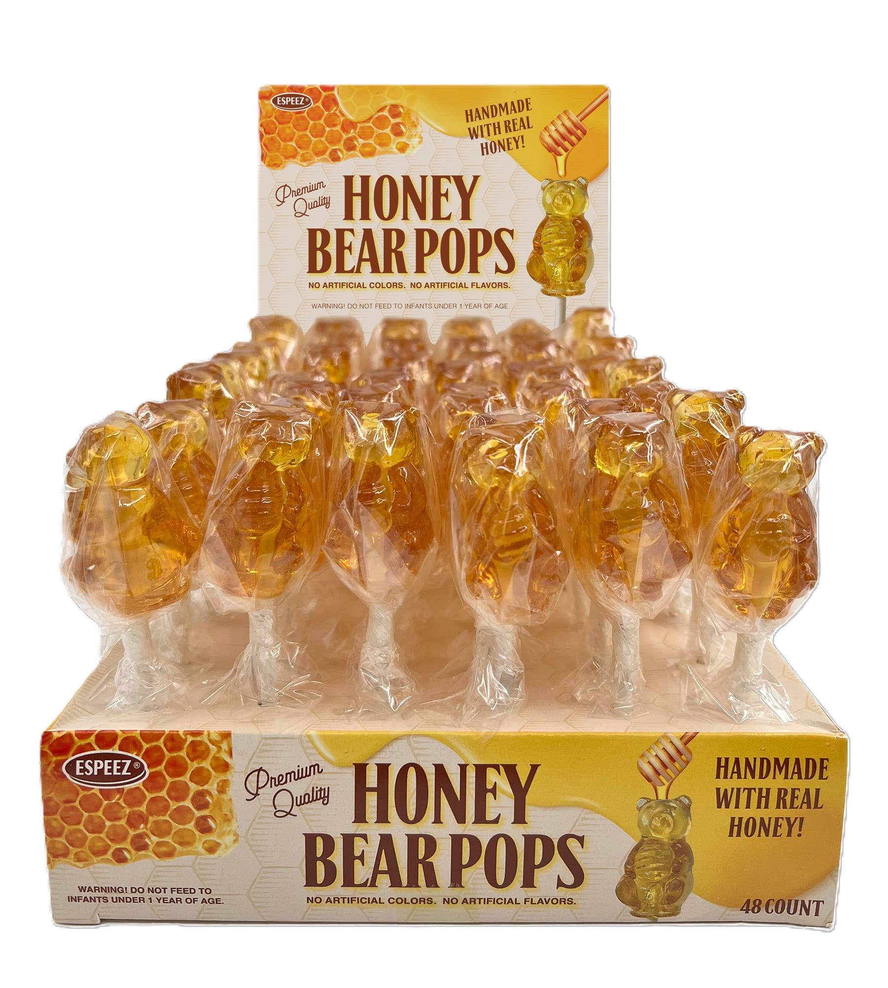 Honey Bear Pops, 48ct Display