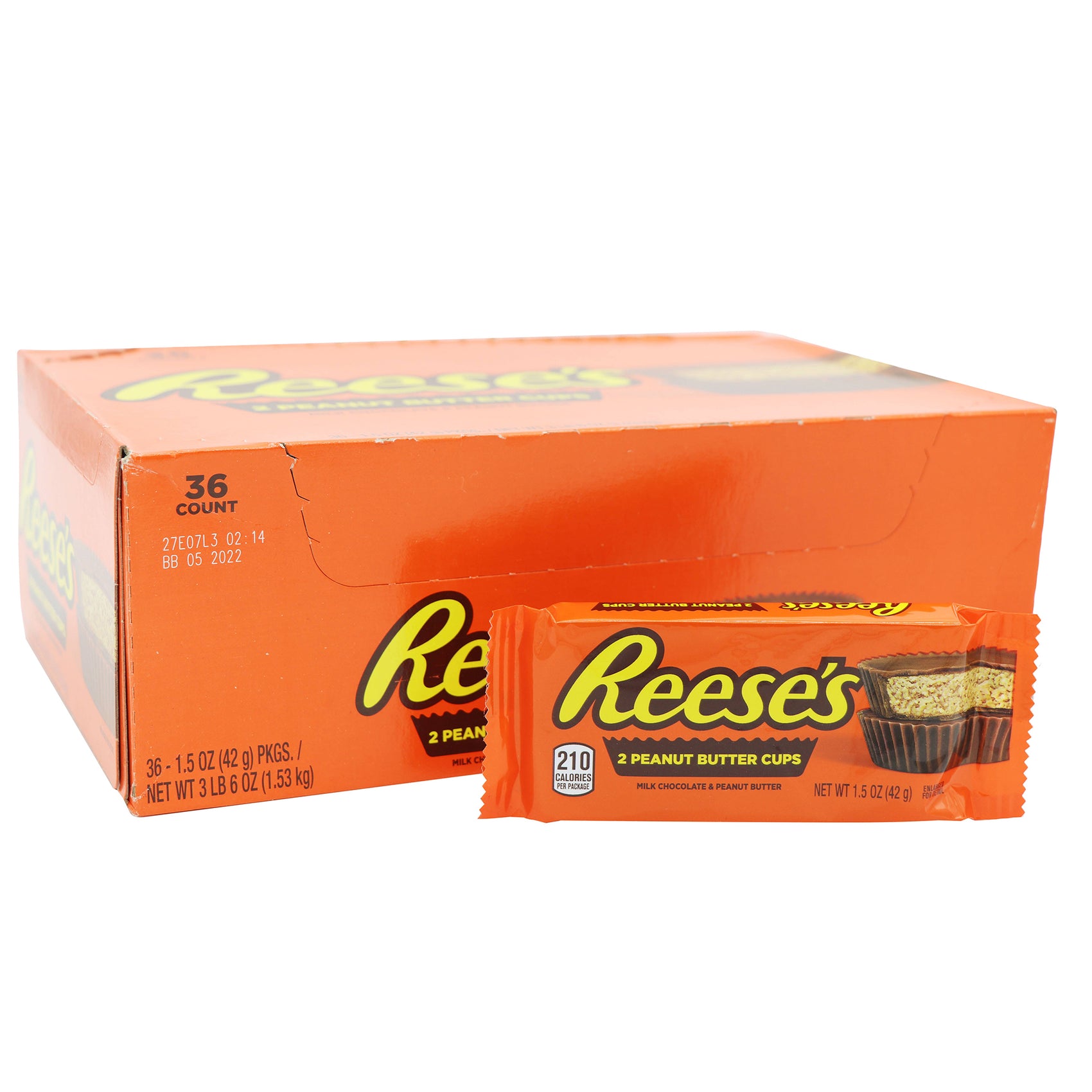 Reese's Peanut Butter Cups, 1.5oz, 36ct