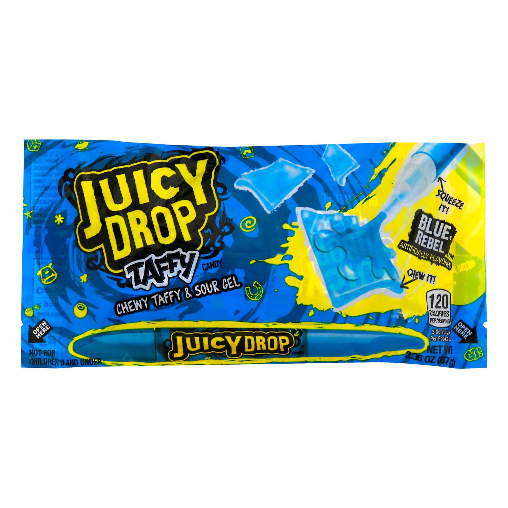 Juicy Drop Taffy, 2.36oz, 16ct