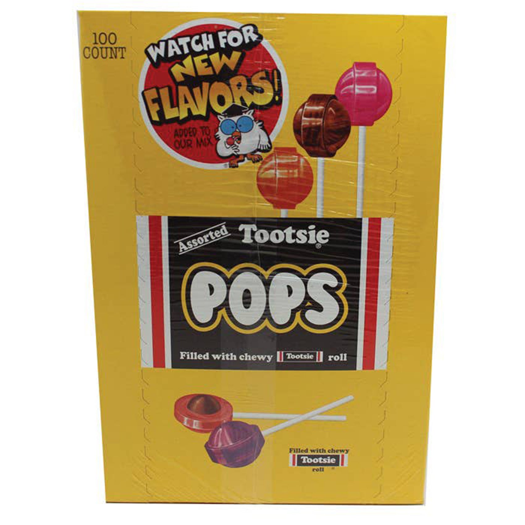 Tootsie Pops, .6oz Pop, 100ct Case
