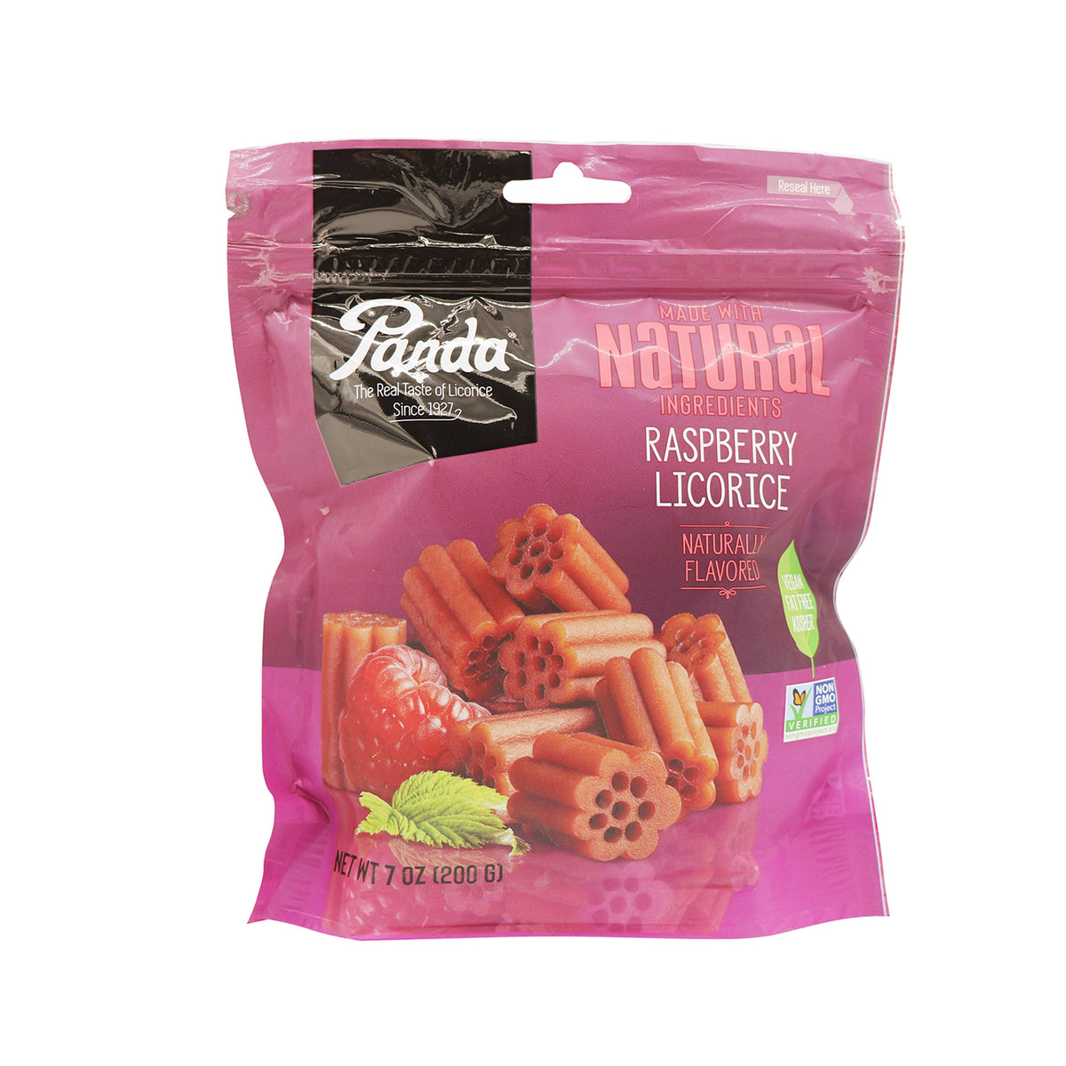 Panda Raspberry Panda Licorice, Raspberry Flavor, 7oz Bag, 8Ct Case – Grandpa Joe's
