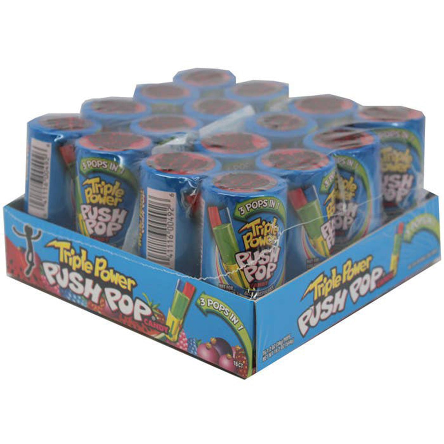 Push Pops Triple Power, 16ct Case  