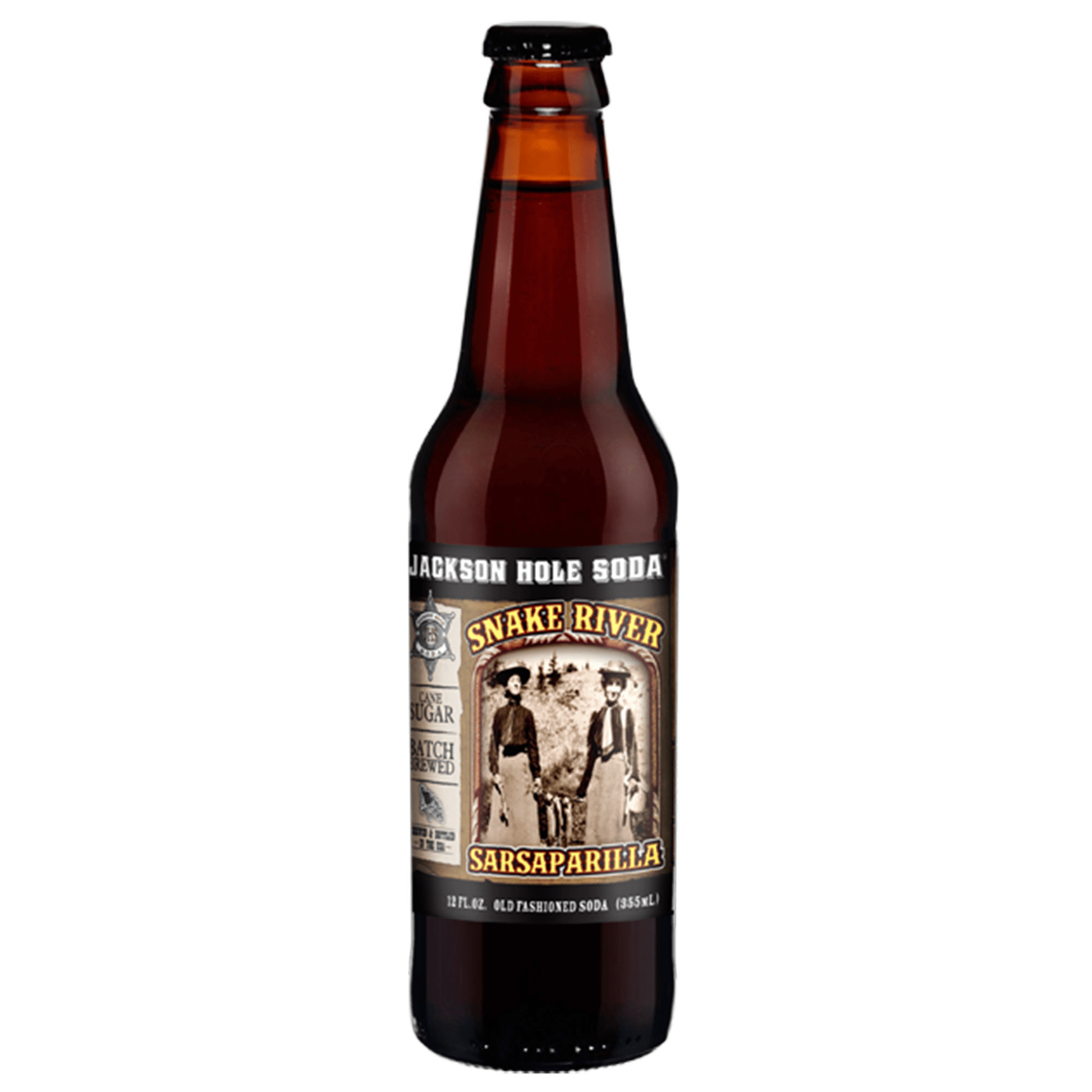 Jackson Hole Sarsaparilla Soda, 12oz Glass Bottle 12ct