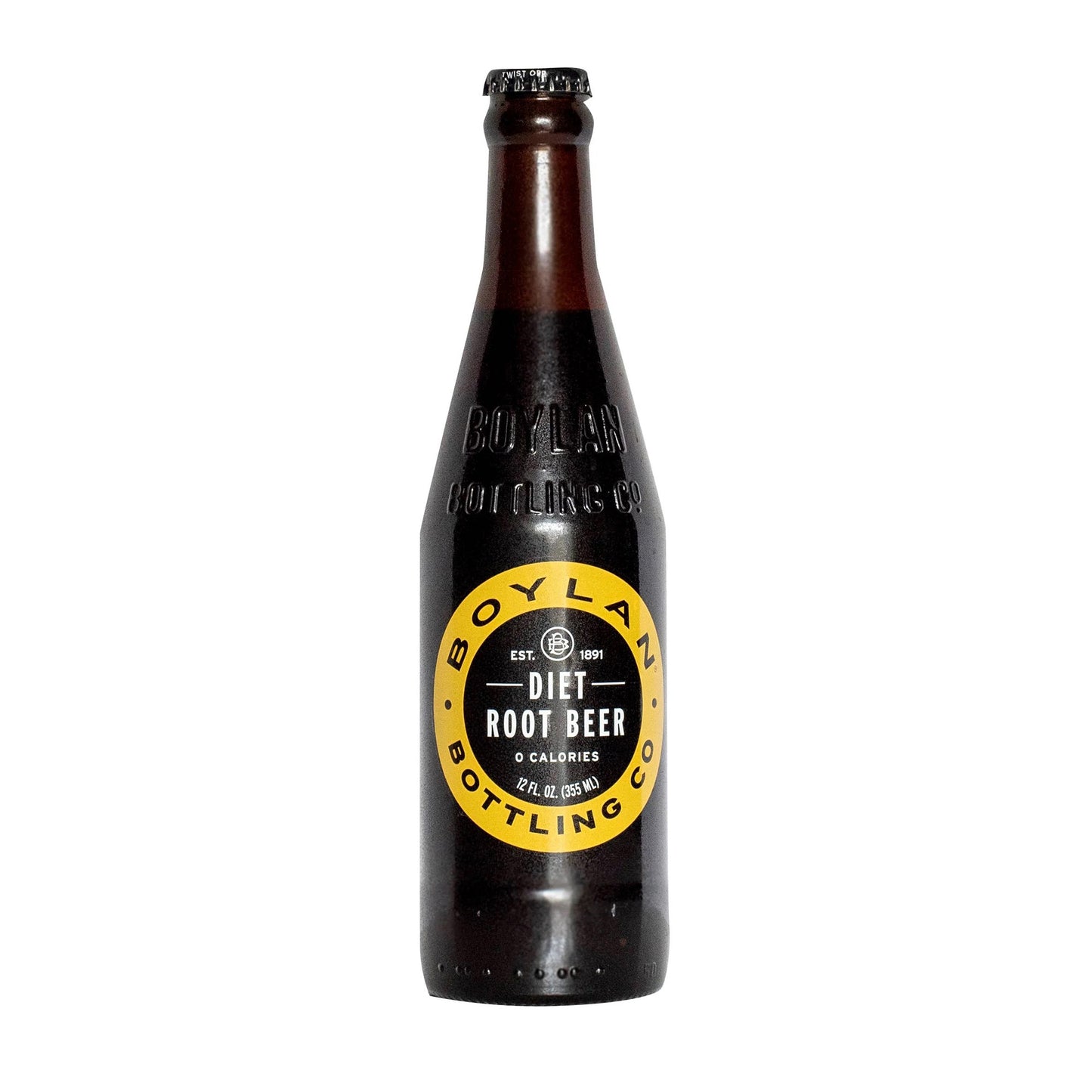 Boylan Root Beer Diet, 12 Fl oz, 12ct Bottles