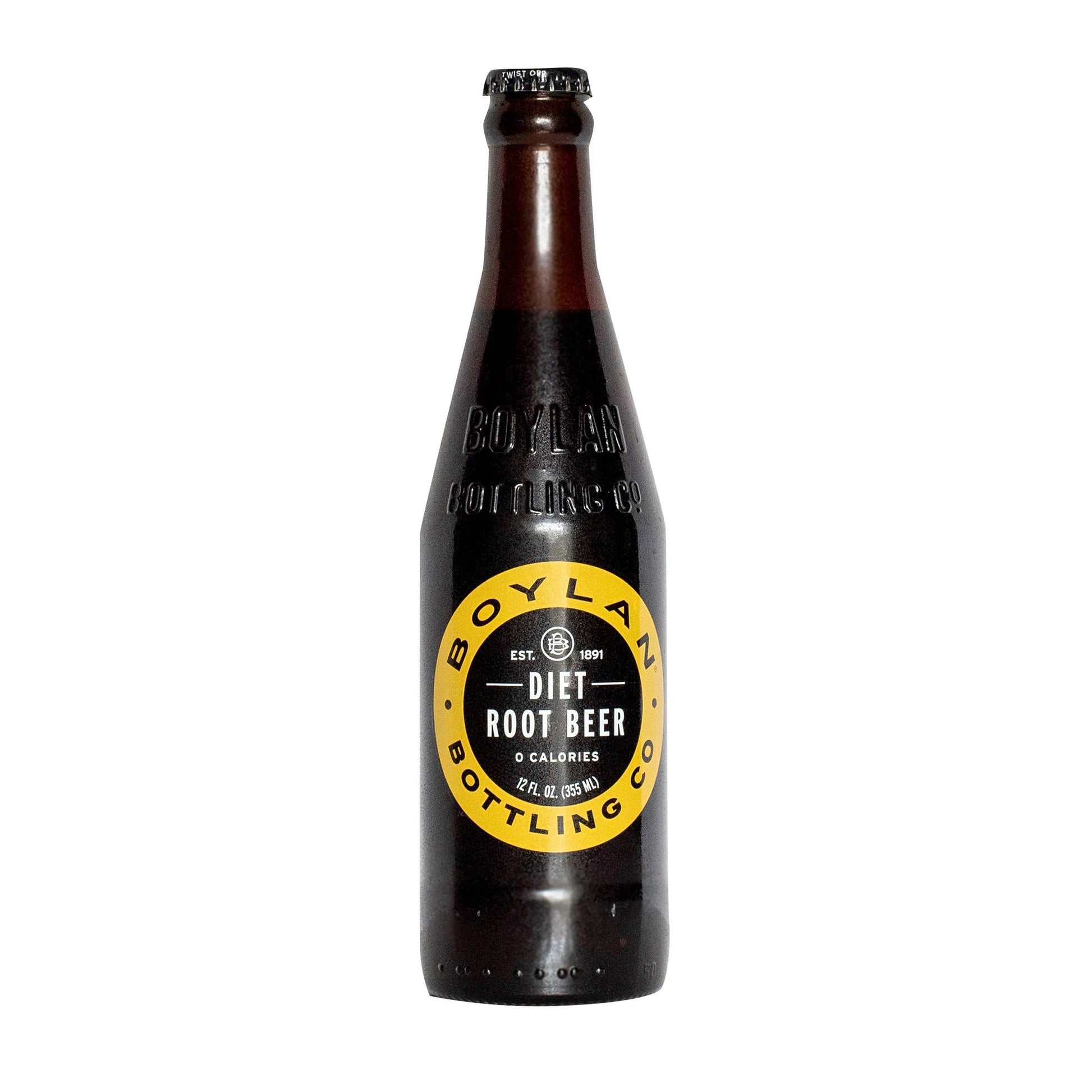 Boylan Root Beer Diet, 12 Fl oz, 12ct Bottles