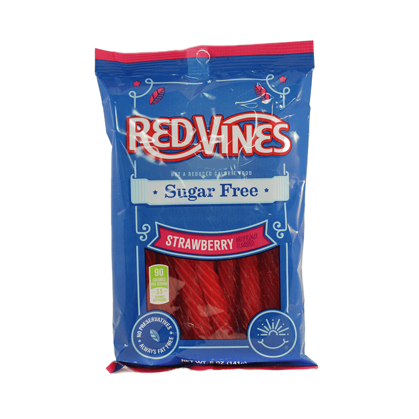 Sugar Free Red Vines Strawberry, 5oz, 12ct Case