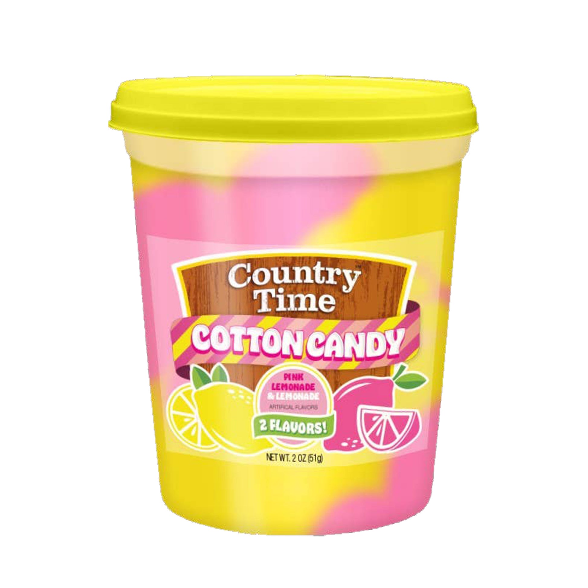 Country Time Lemonade Cotton Candy, 2oz Tubs, 12ct