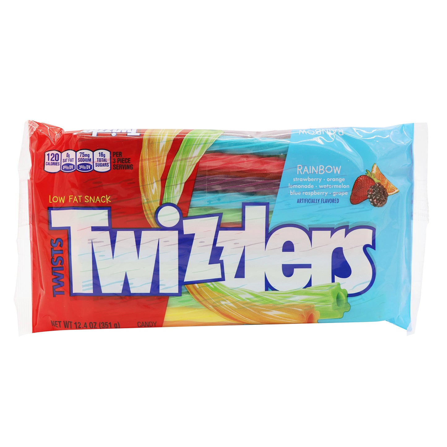 Twizzlers, Rainbow, 12.4oz Bag, 12ct Case