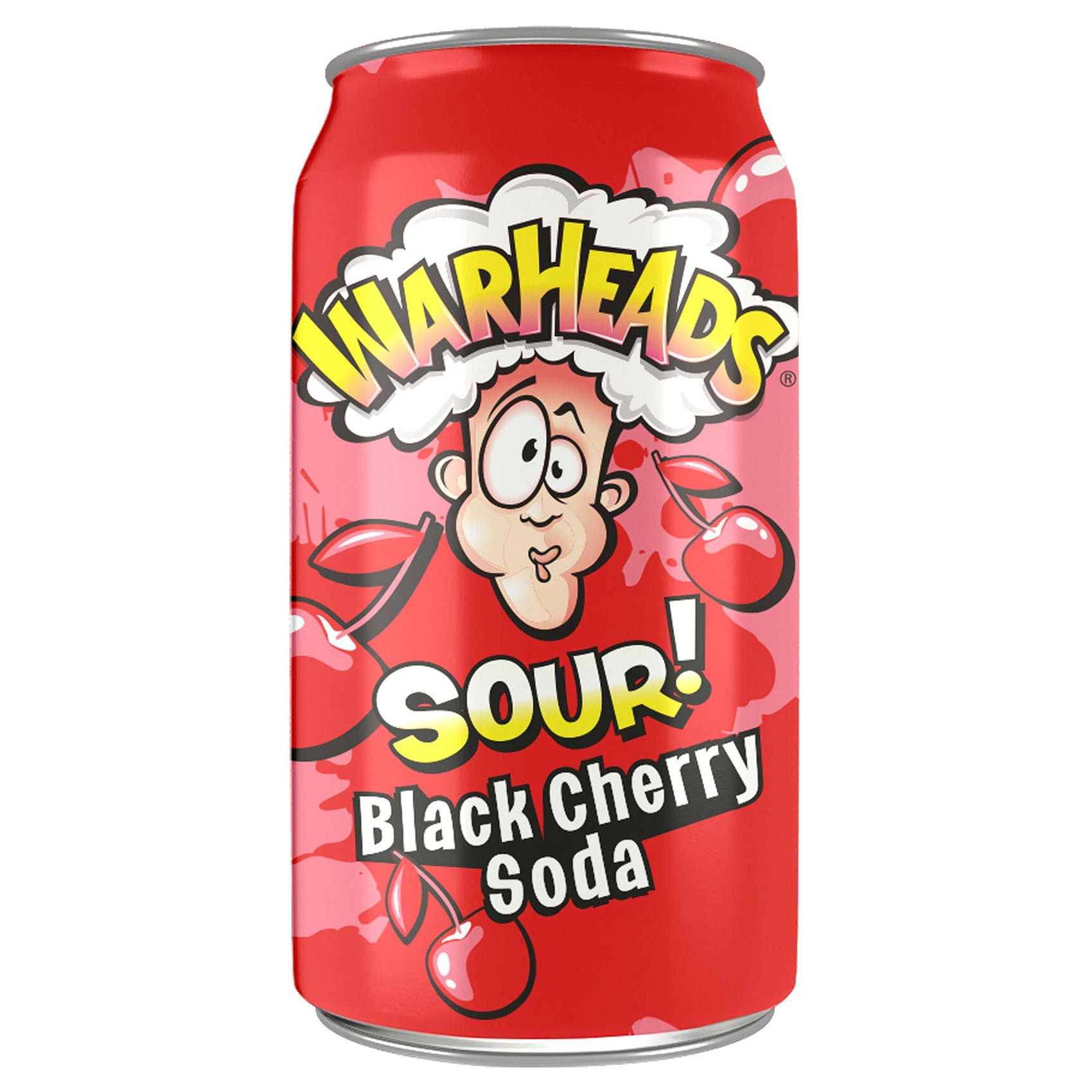 Warheads Sour! Soda - Black Cherry, 12oz Can