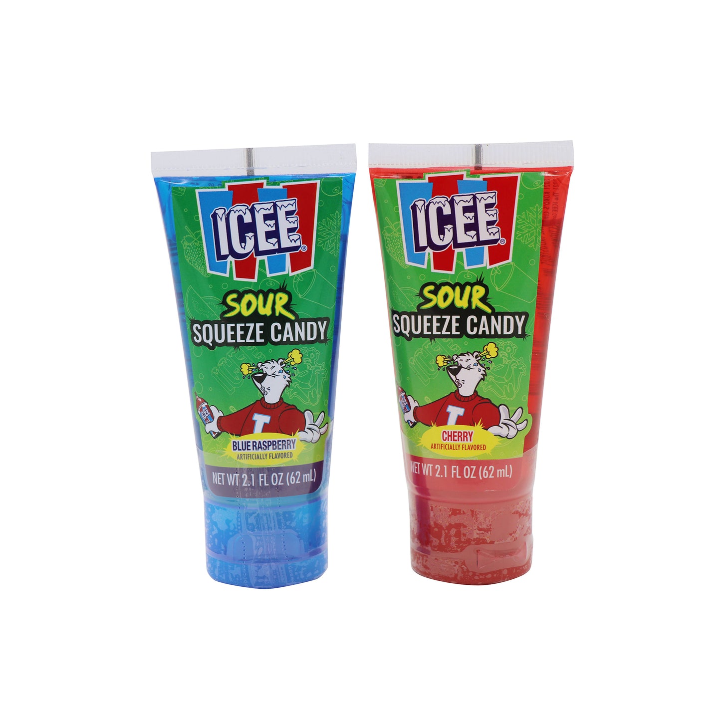 Icee Squeeze Sour Candy, 2.1oz, 12ct Case 