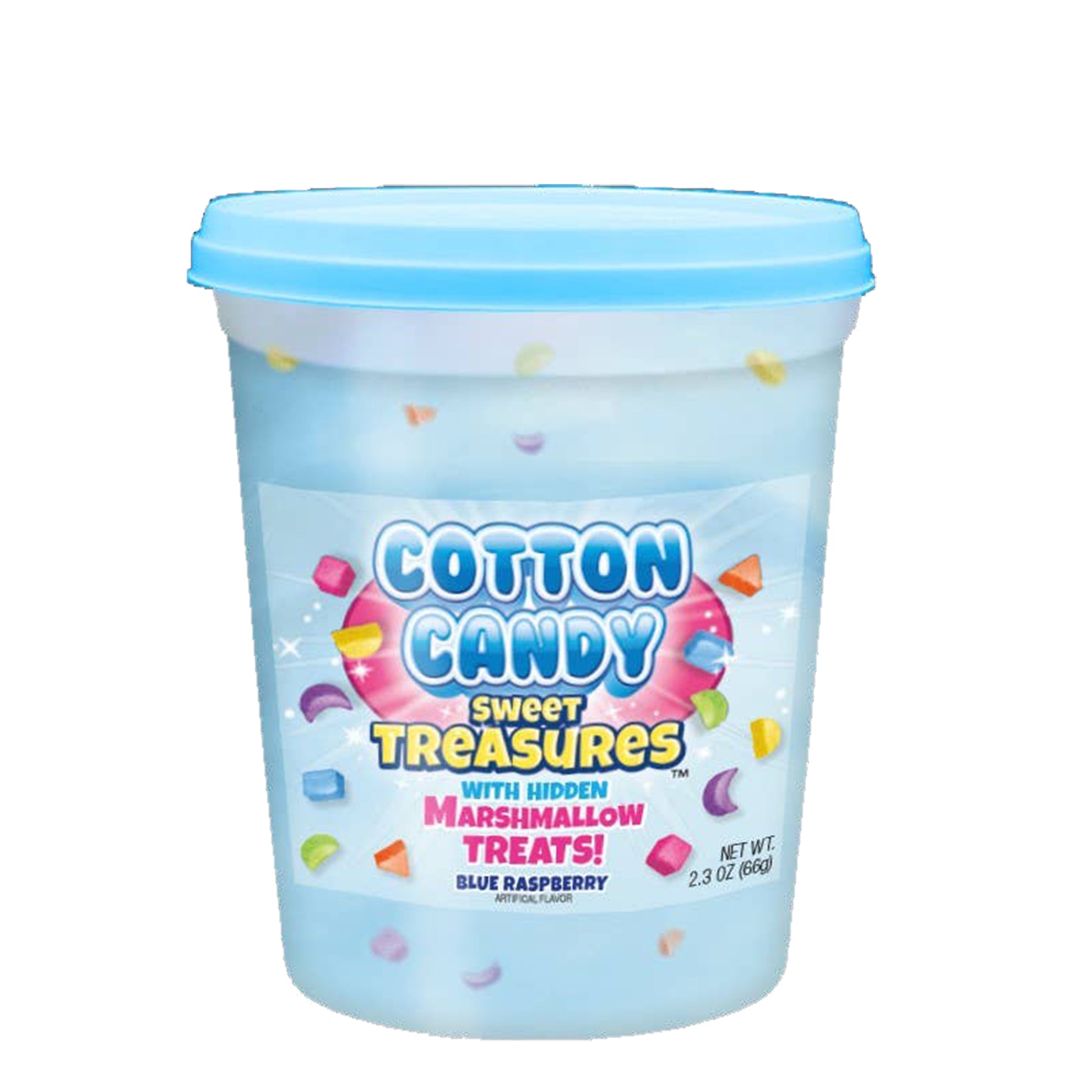 Sweet Treasures w/Marshmallows Cotton Candy, 2oz Tubs, 12ct