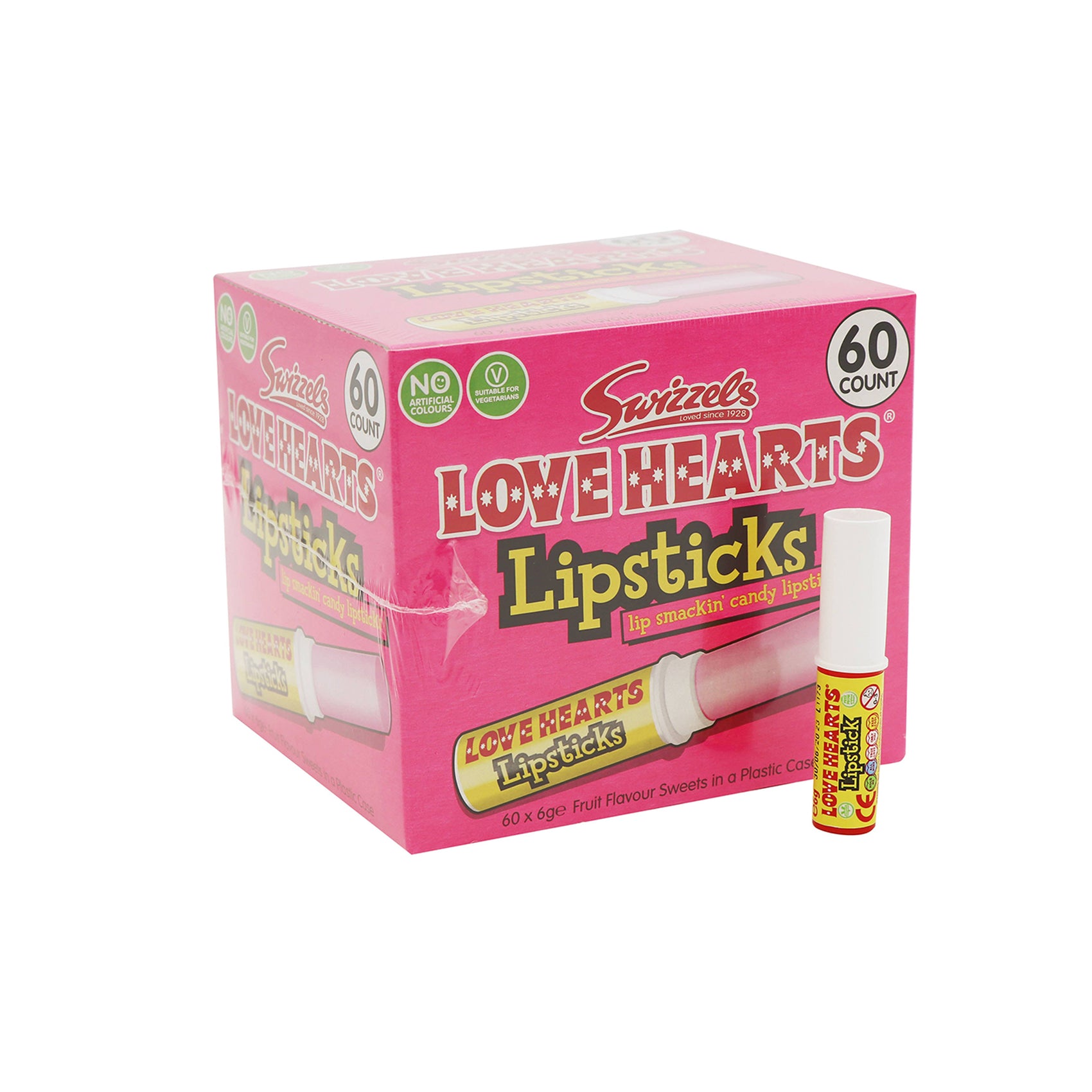 Swizzles Lip Sticks, 6g, 60ct Case