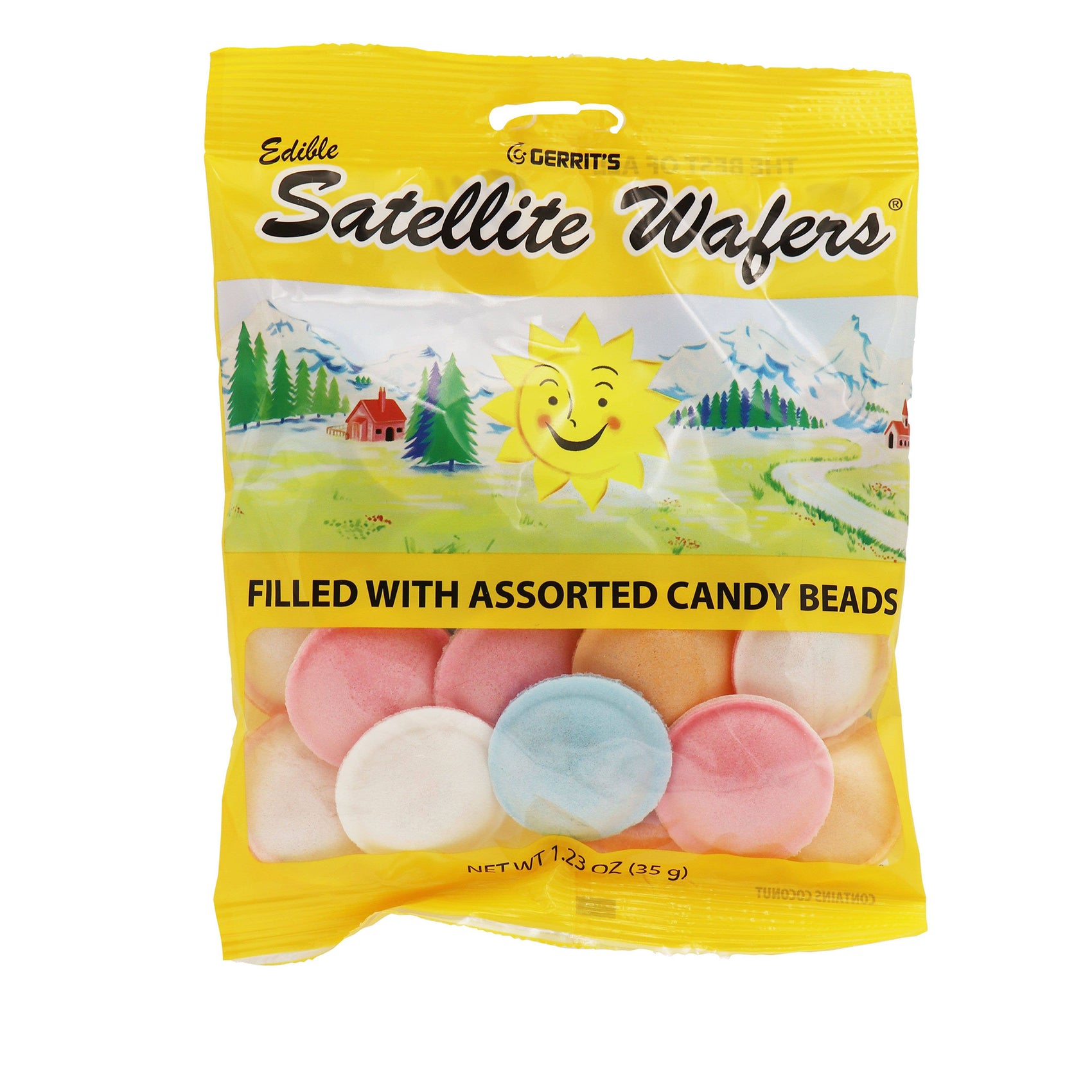 Satellite Wafers Candy Peg Bags, 12ct
