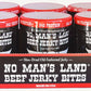 No Man's Land Beef Jerky Bites, Hot 2oz, 6ct Display