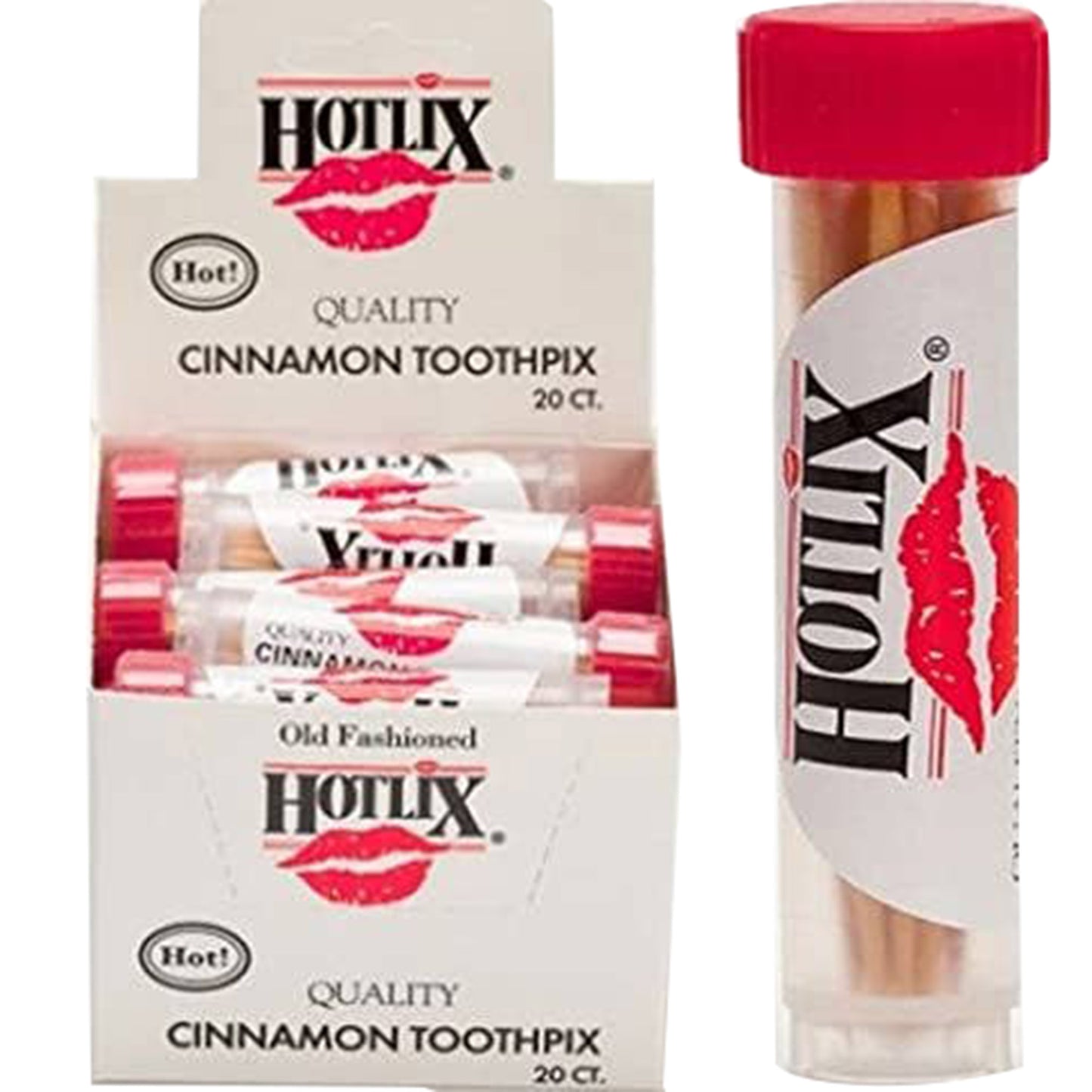 Hotlix Cinnamon Flavored Toothpicks, Nostalgic Treat 20ct