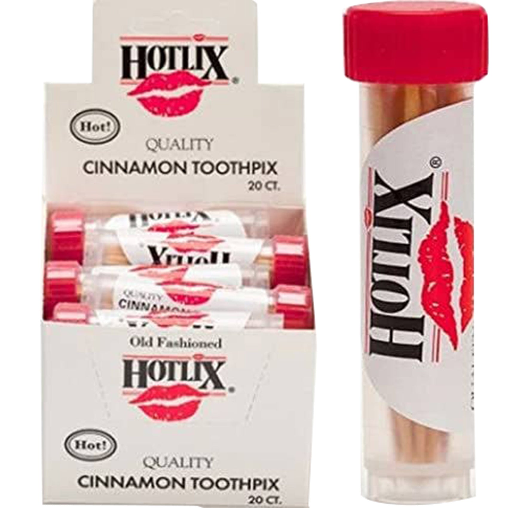 Hotlix Cinnamon Flavored Toothpicks, Nostalgic Treat 20ct