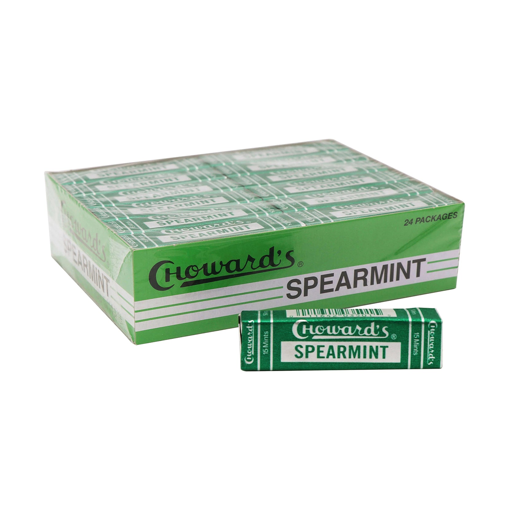C. Howard's Spearmint, 15 mints per pack, 24ct Case