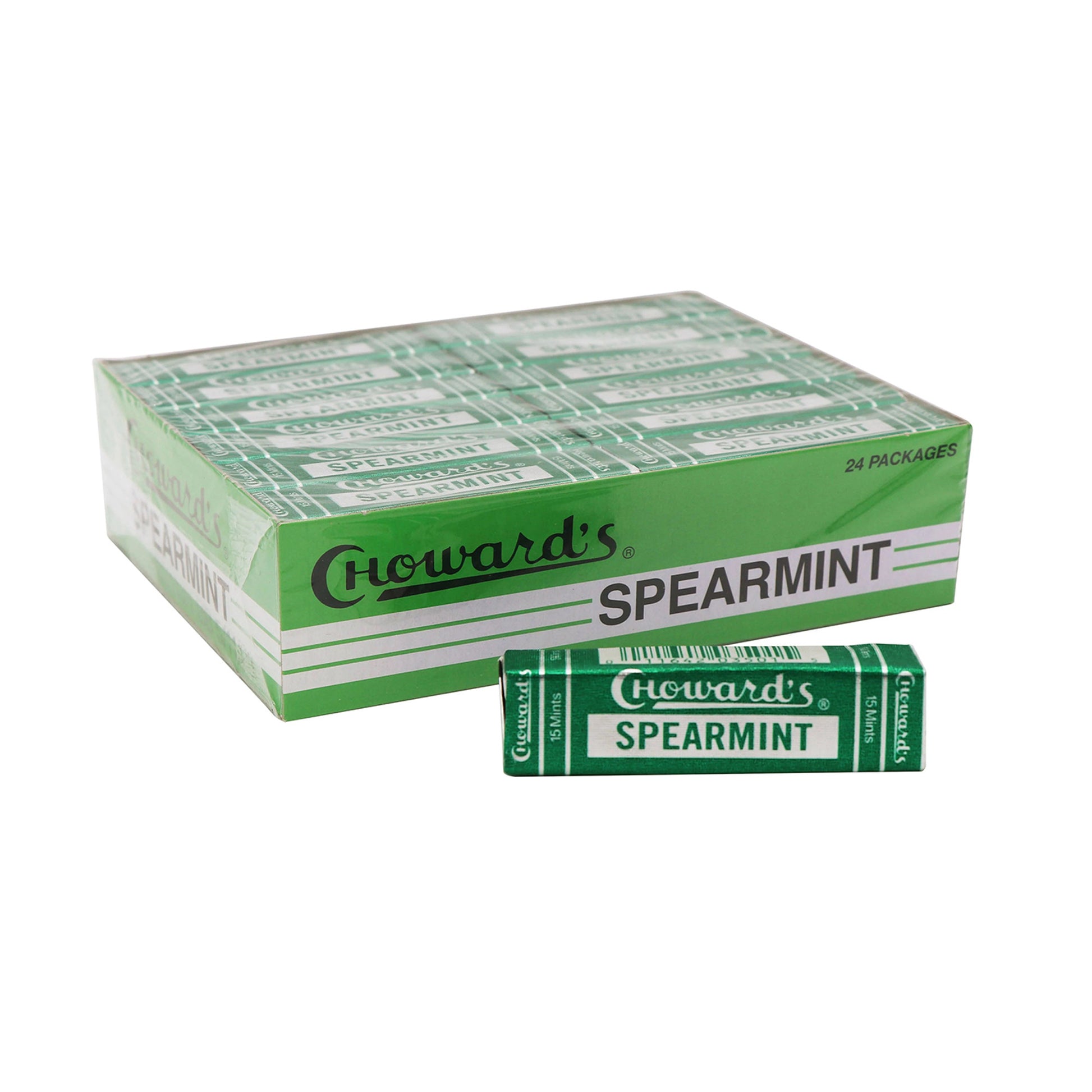C. Howard's Spearmint, 15 mints per pack, 24ct Case