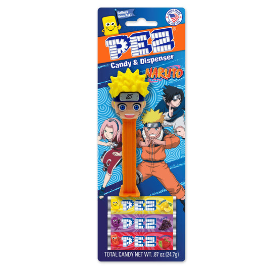 Pez Blister Card - Naruto Assortment, 12ct Display
