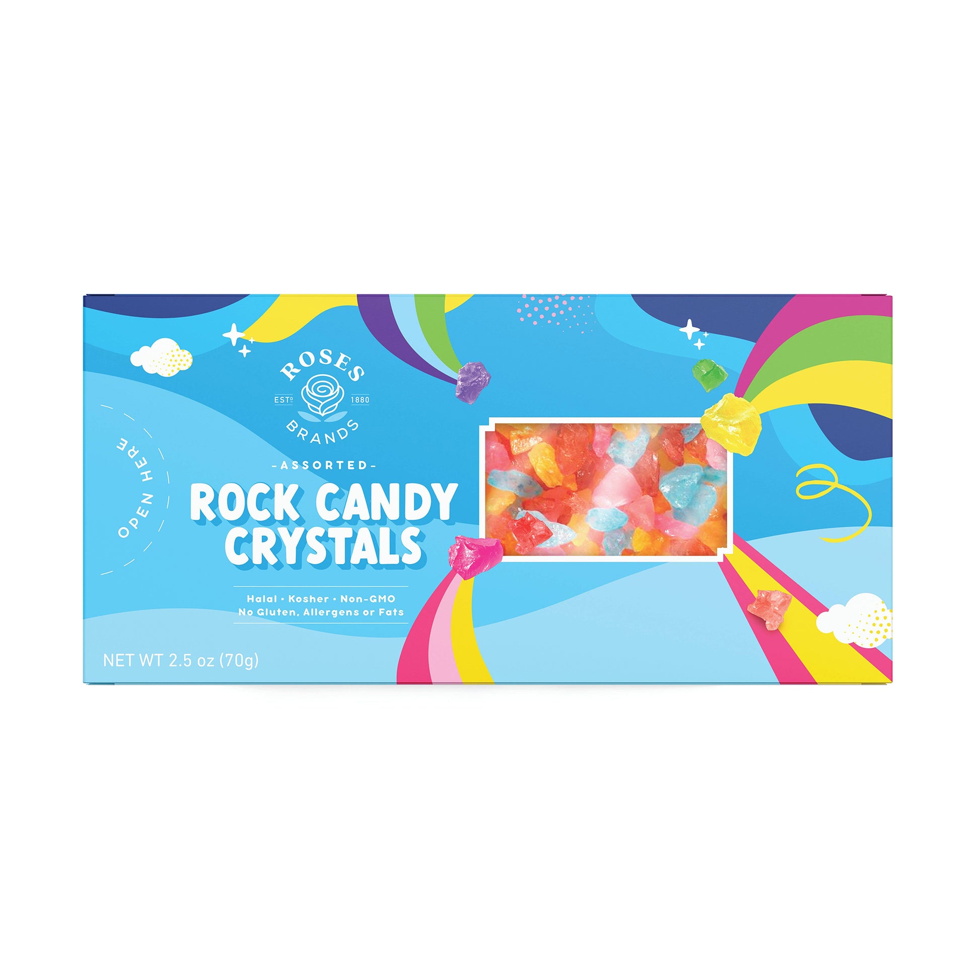 Rose's Assorted Rock Candy Crystals, 24ct