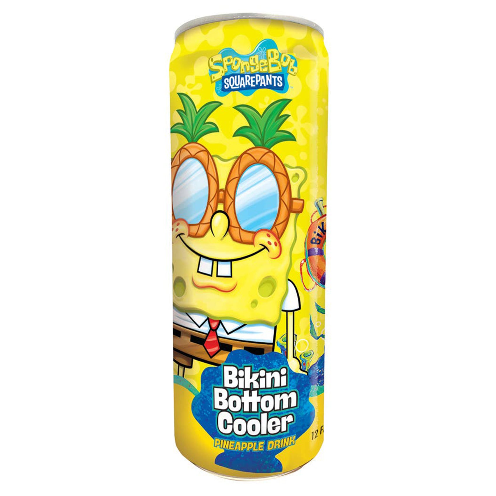 SpongeBob Bikini Bottom Cooler Pineapple Drink, 12ct Cans