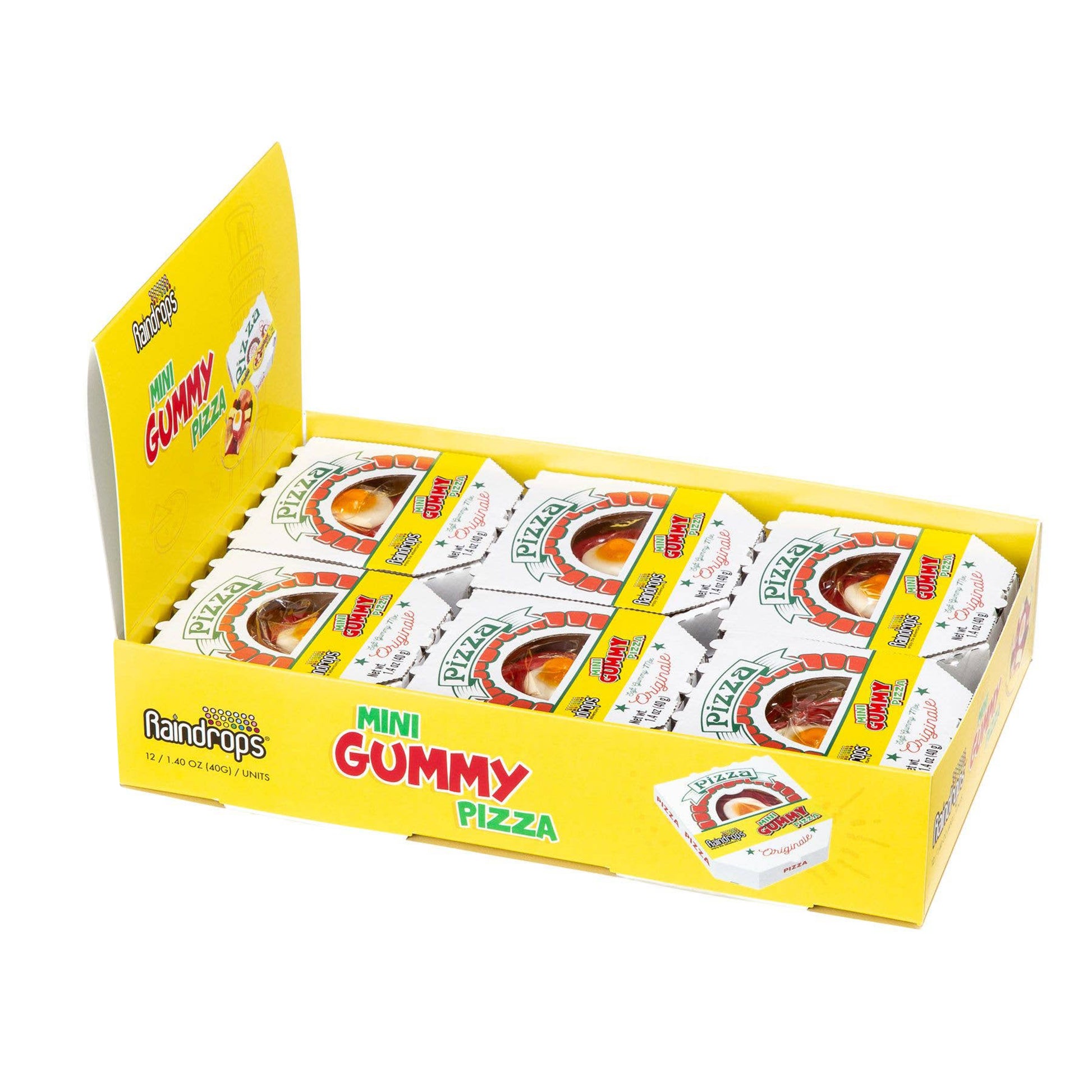 Raindrops Mini Gummi Pizza, 1.4oz, 12ct Case