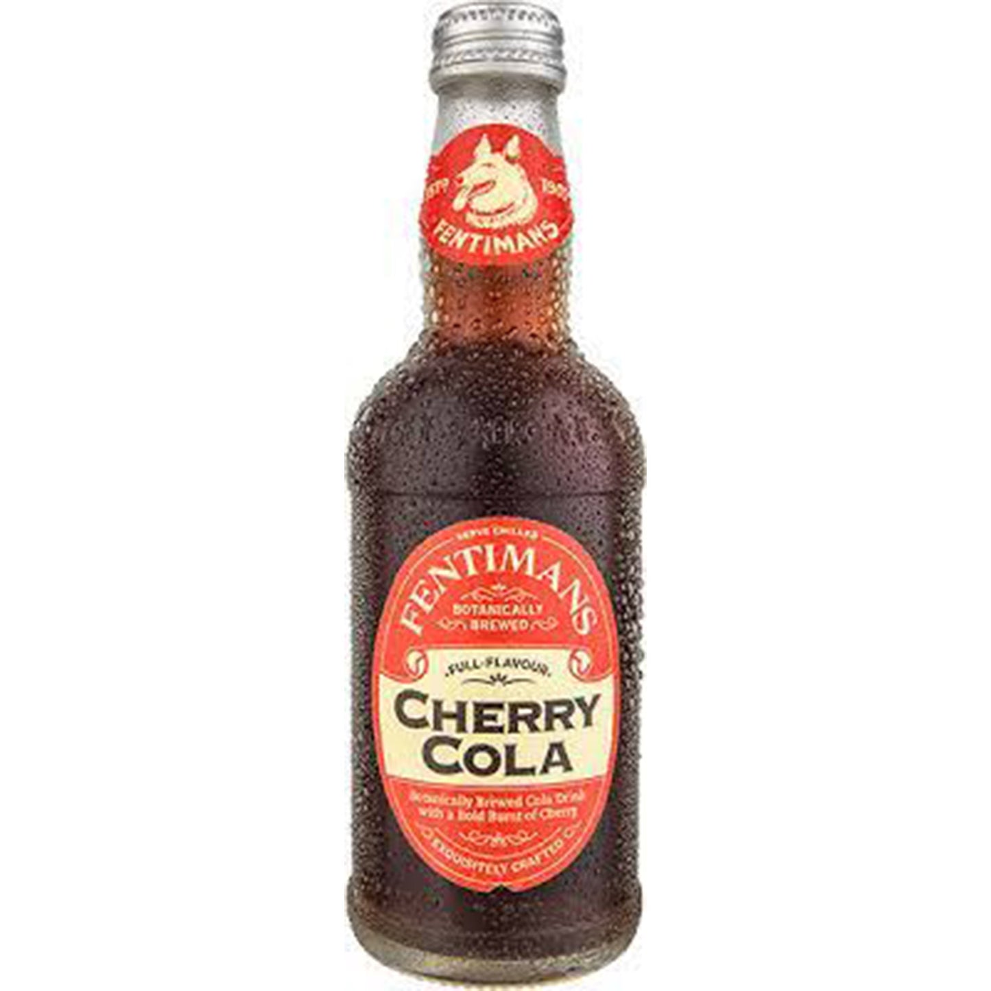 Fentiman's Cherry Cola Soda, 9.3oz Glass Bottle 12ct