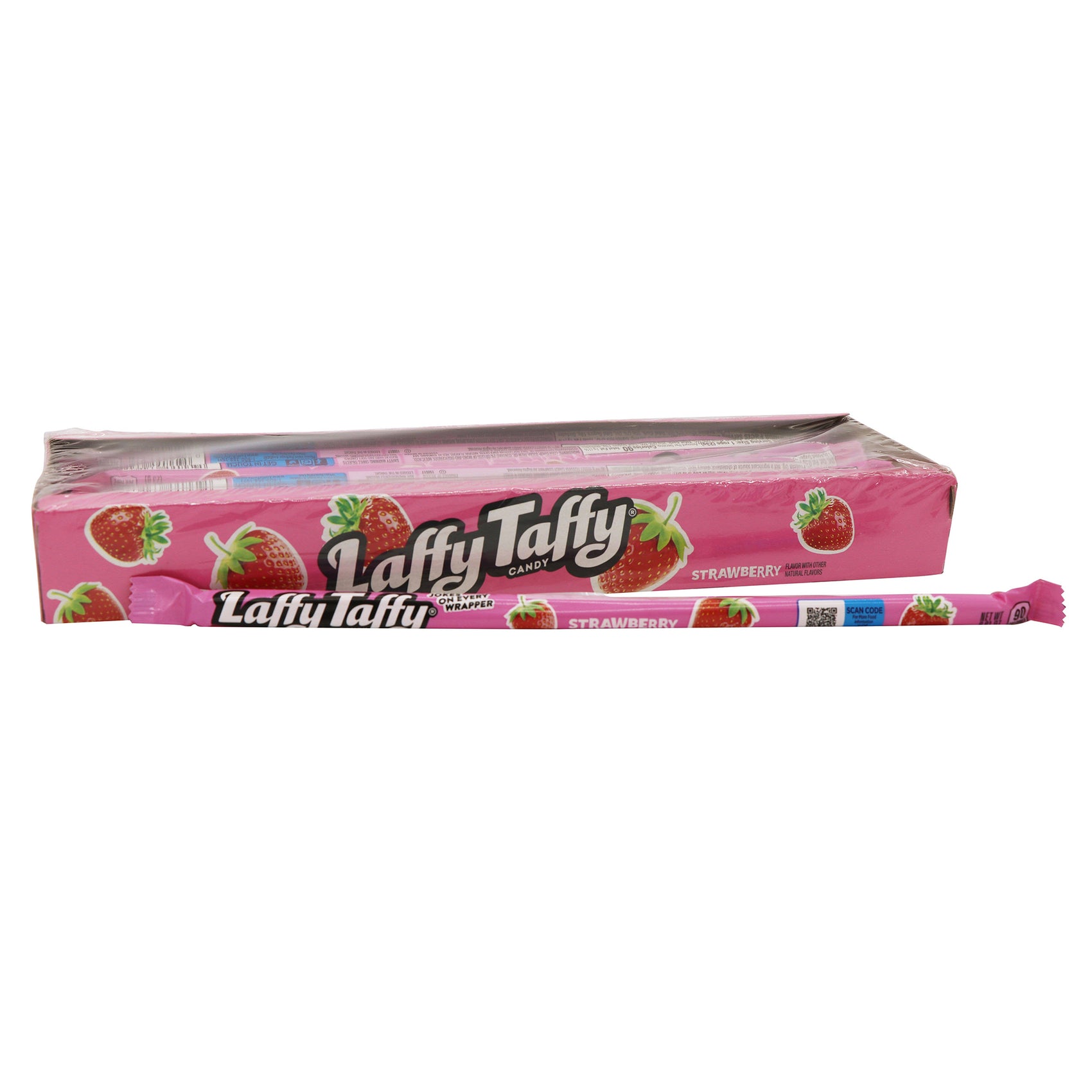 Laffy Taffy Candy Ropes, Strawberry, 24ct