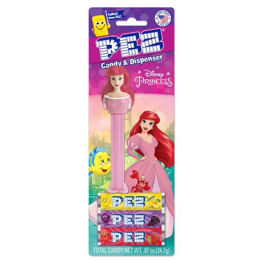 Pez Blister Card - Little Mermaid Candy & Dispenser
