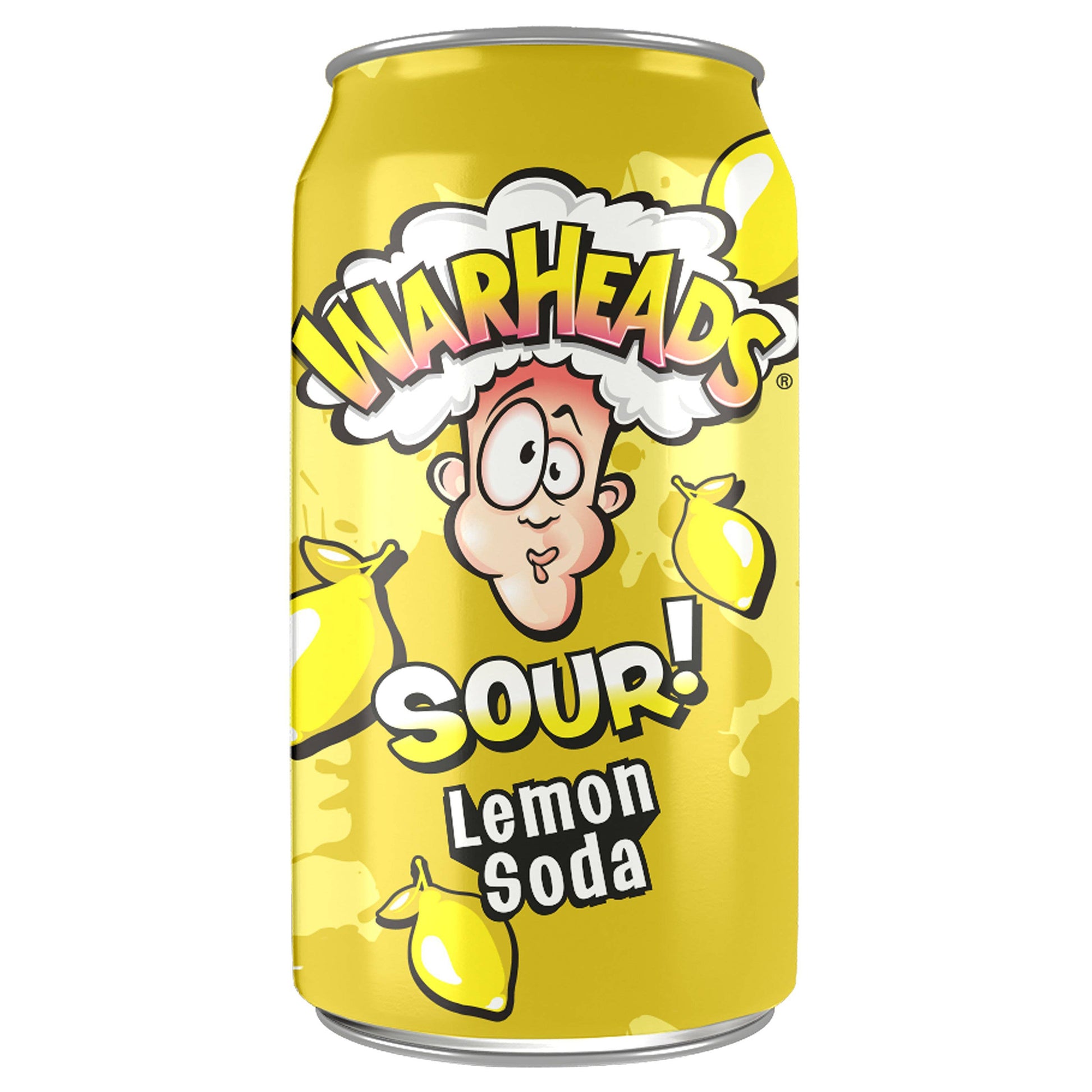 Warheads Sour! Soda - Lemon, 12oz Can