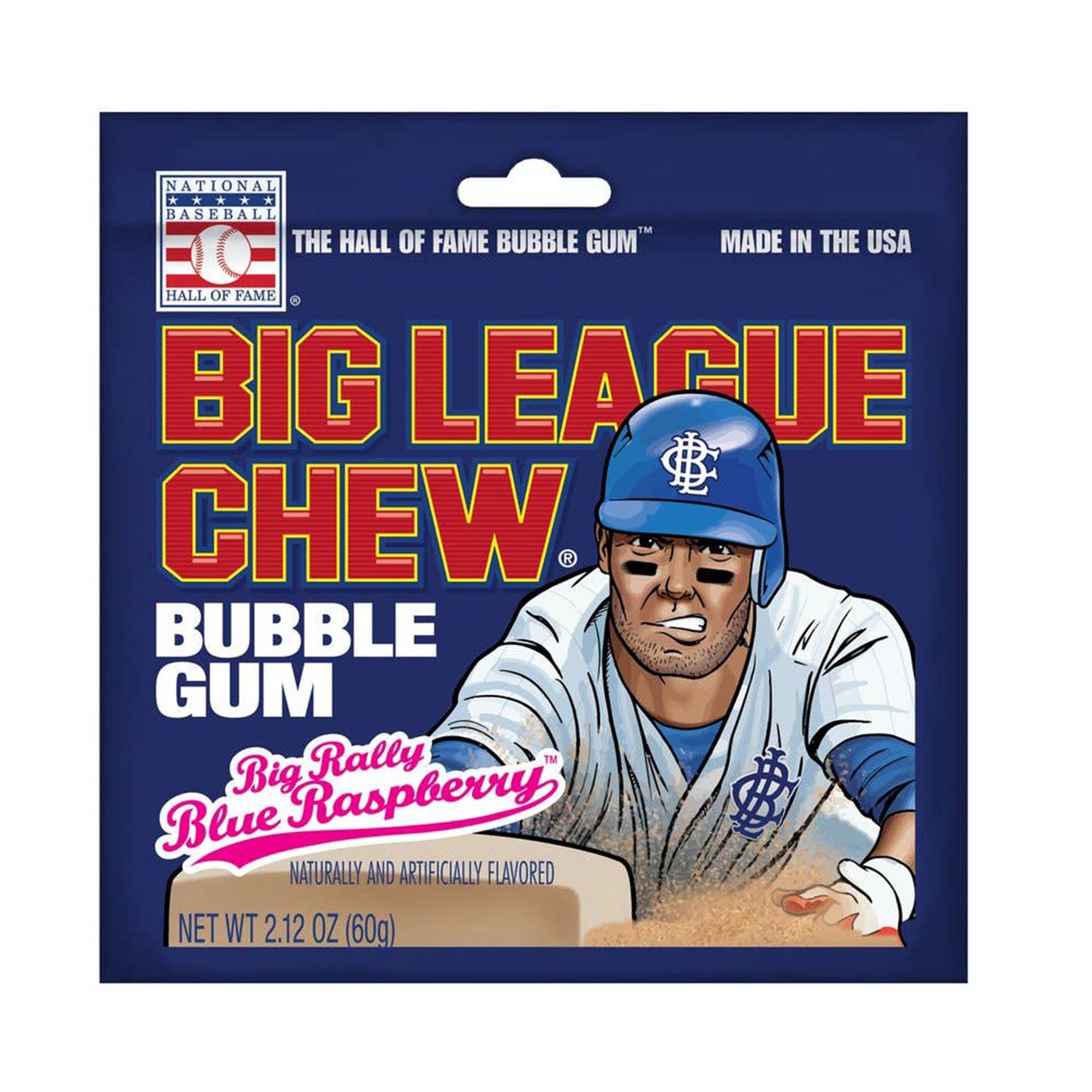 Big League Chew Bubble Gum Blue Raspberry 12ct