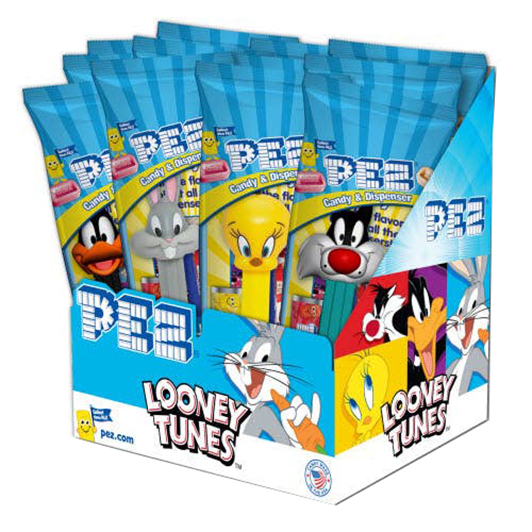 Looney Tunes Pez Candy, Poly Bag, 12ct Display