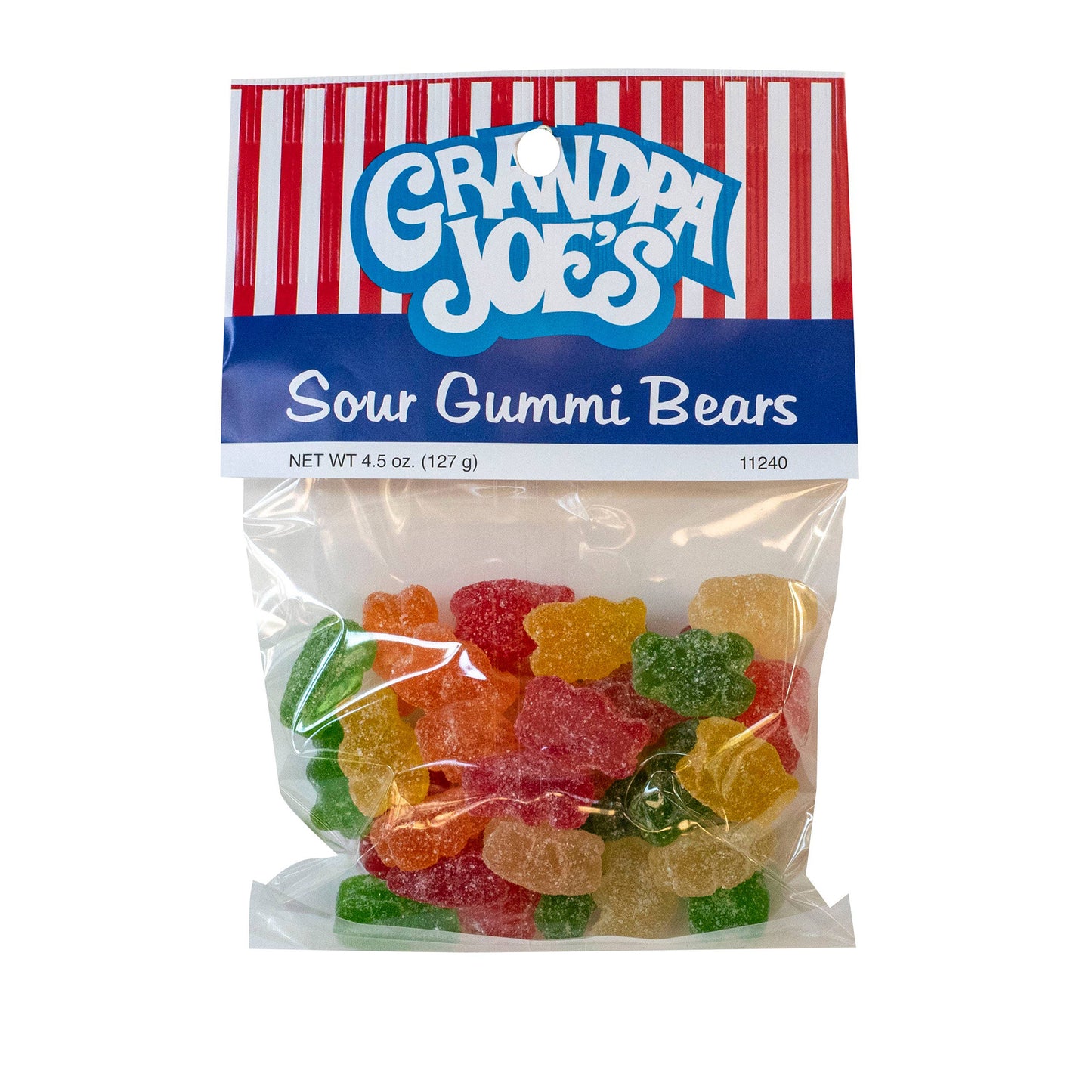 Grandpa Joe's Peg Bags, Gummi Sour Bears, 4.5oz, 12 Ct 