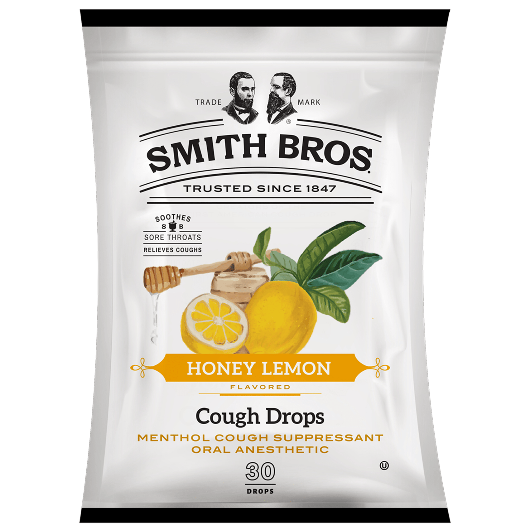 Smith Bros. Throat Drops, Honey Lemon, 12ct